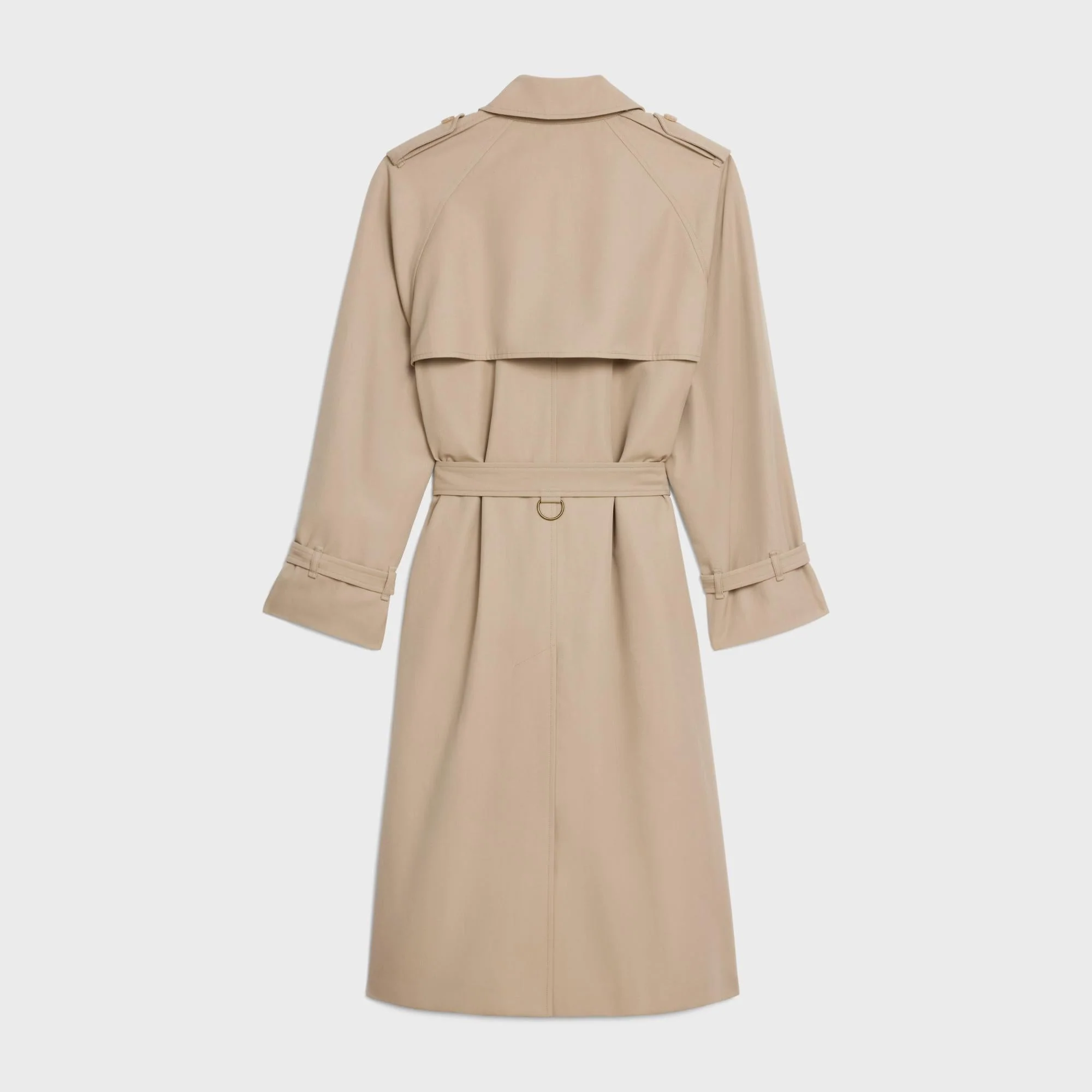 Dorian Trench Coat - Off White/Deep Red - Image 2