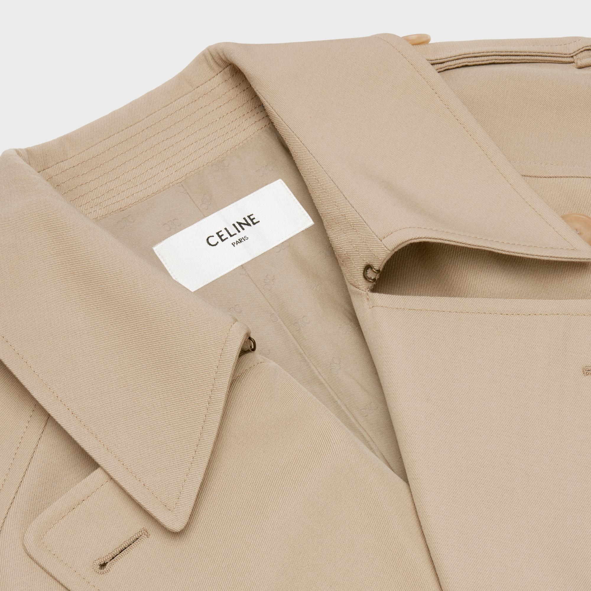 Dorian Trench Coat - Off White/Deep Red - Image 3