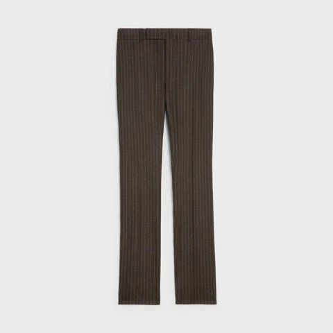 English Flare Trousers - Brown/Chalk