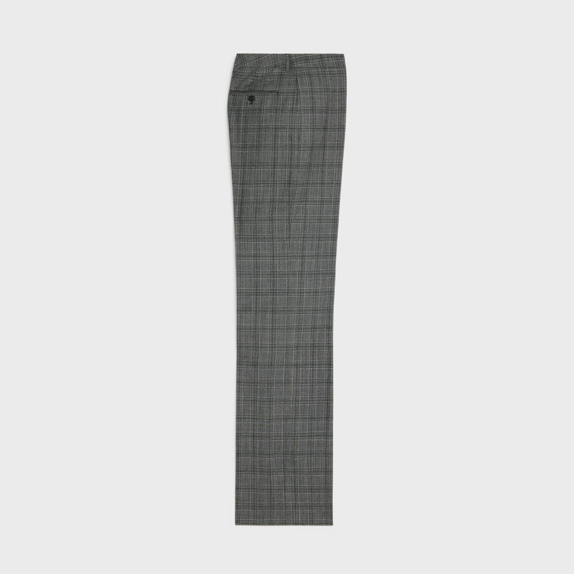 Straight Trousers - Black/Grey - Image 2