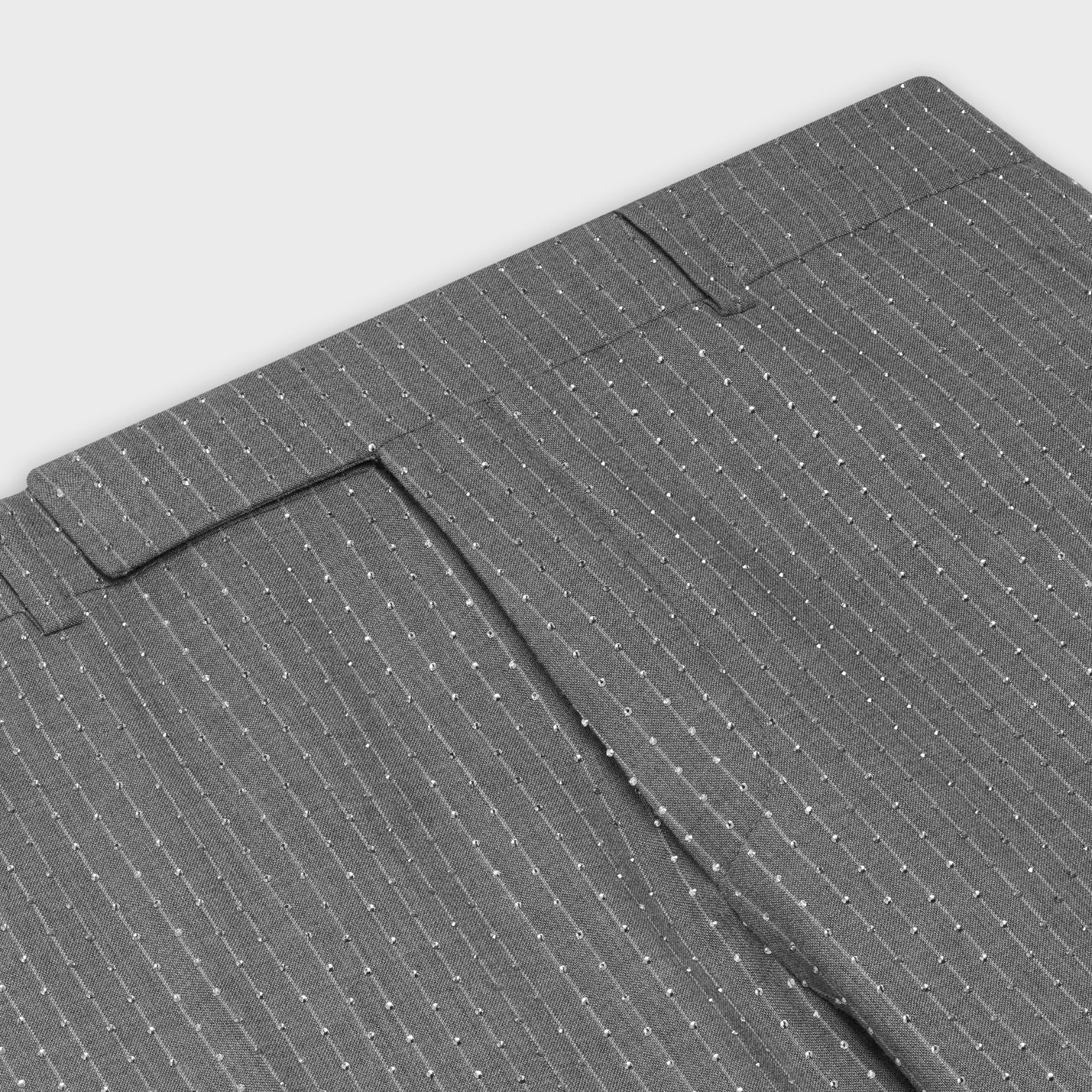 Embroidered English Pt Flare - Grey/White - Image 3