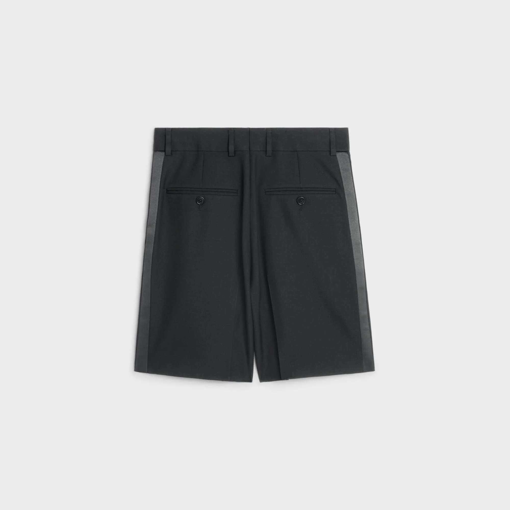 Men'S 3-Pleat Tux Shorts - Black - Image 2