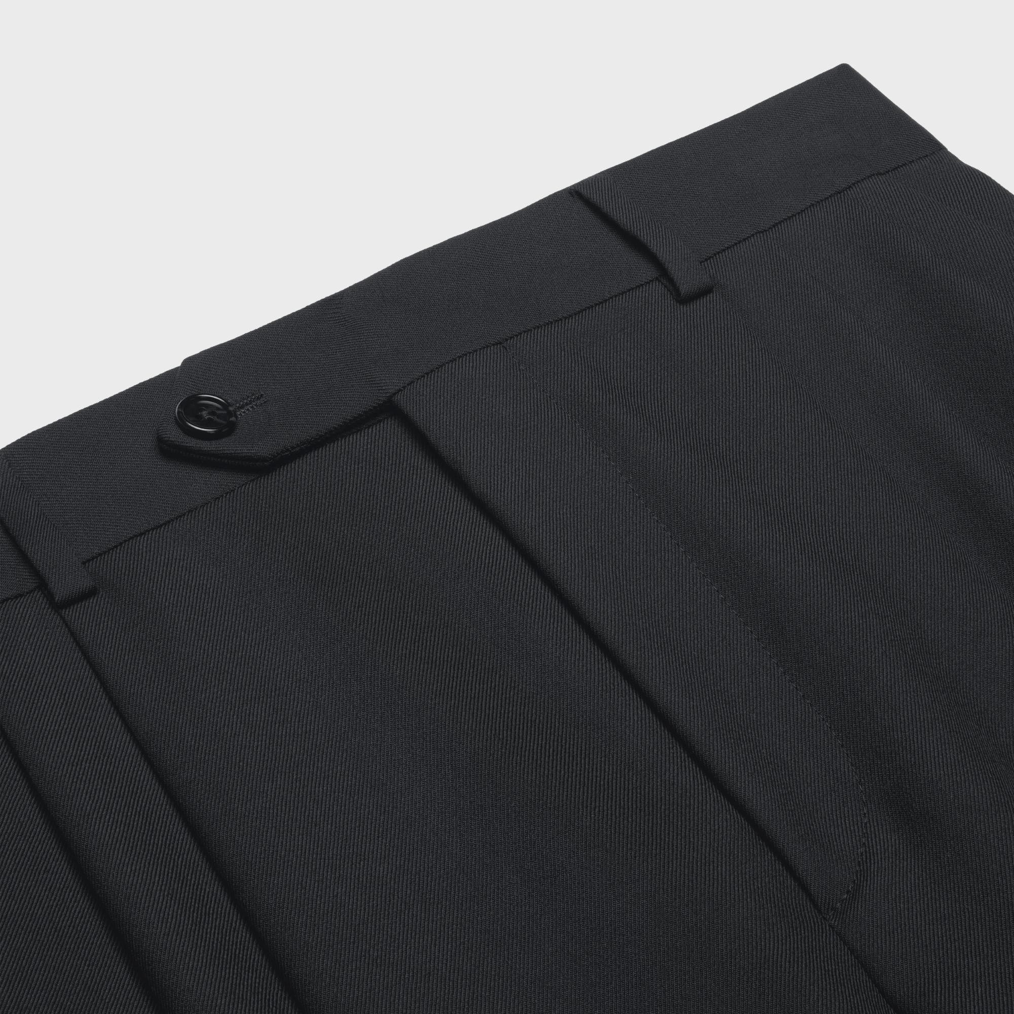 Men'S 3-Pleat Tux Shorts - Black - Image 3