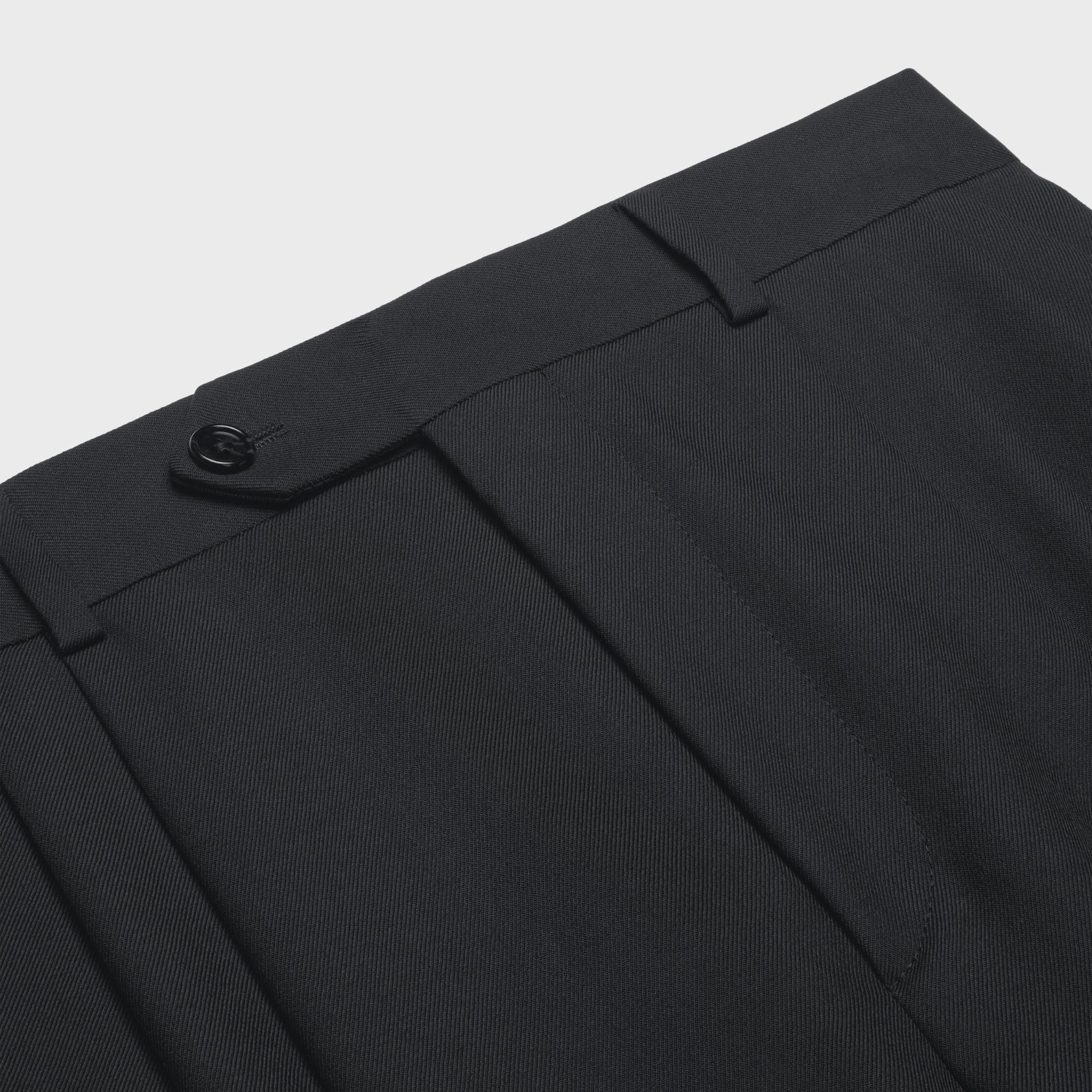 MenS 3-Pleat Tux Shorts - Black - Image 5
