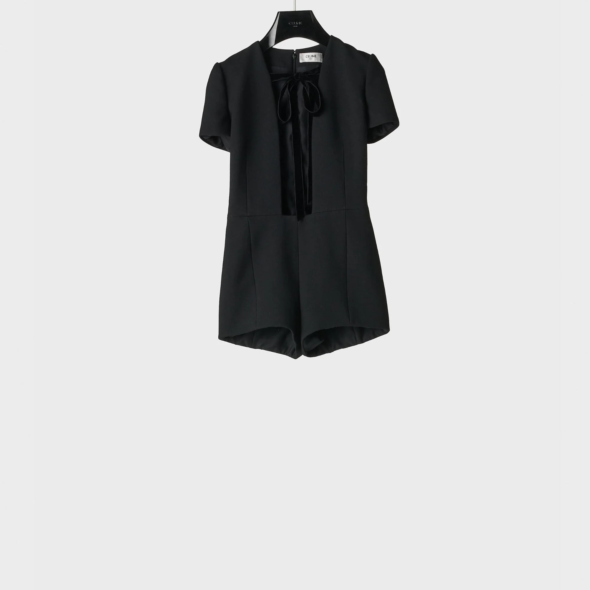 Rectangle Neckline Jumpsuit - Black