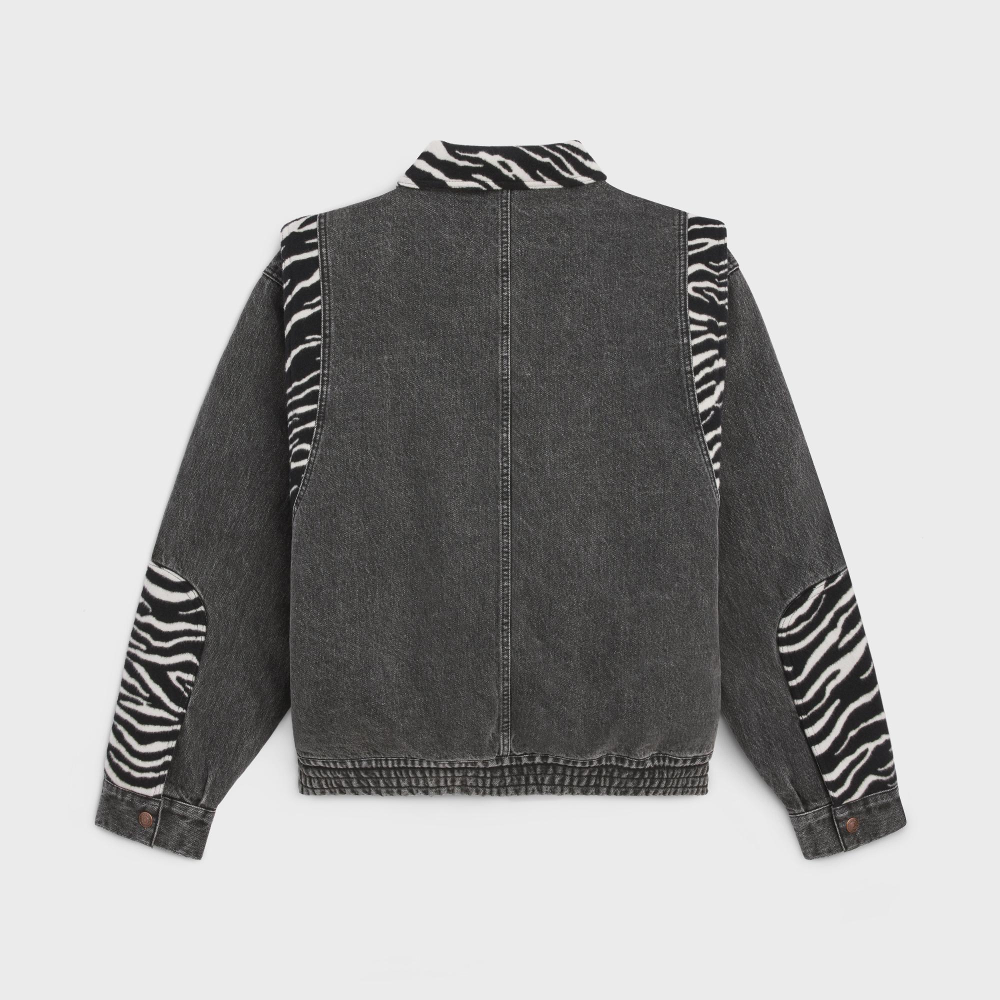 Oversize Mix Ball Jacket - Charcoal Wash - Image 2