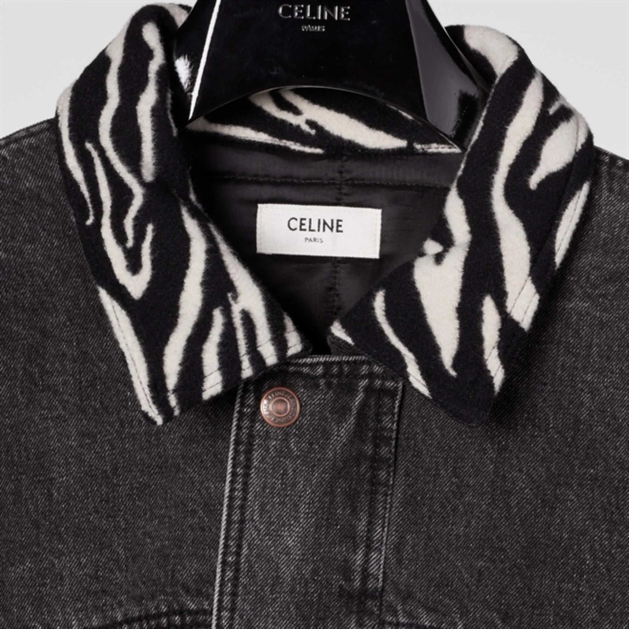 Oversize Mix Ball Jacket - Charcoal Wash - Image 5