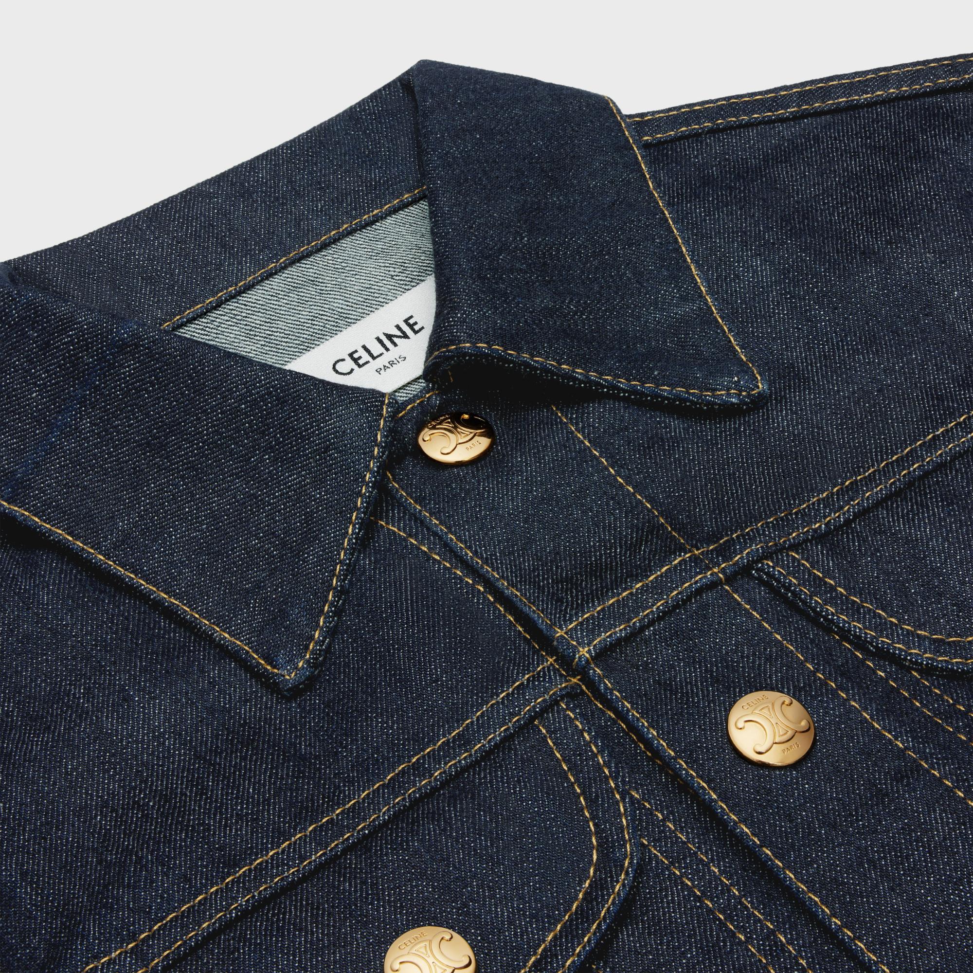 Veste Trucker Cropped 2 Poches - Rinsed - Image 3