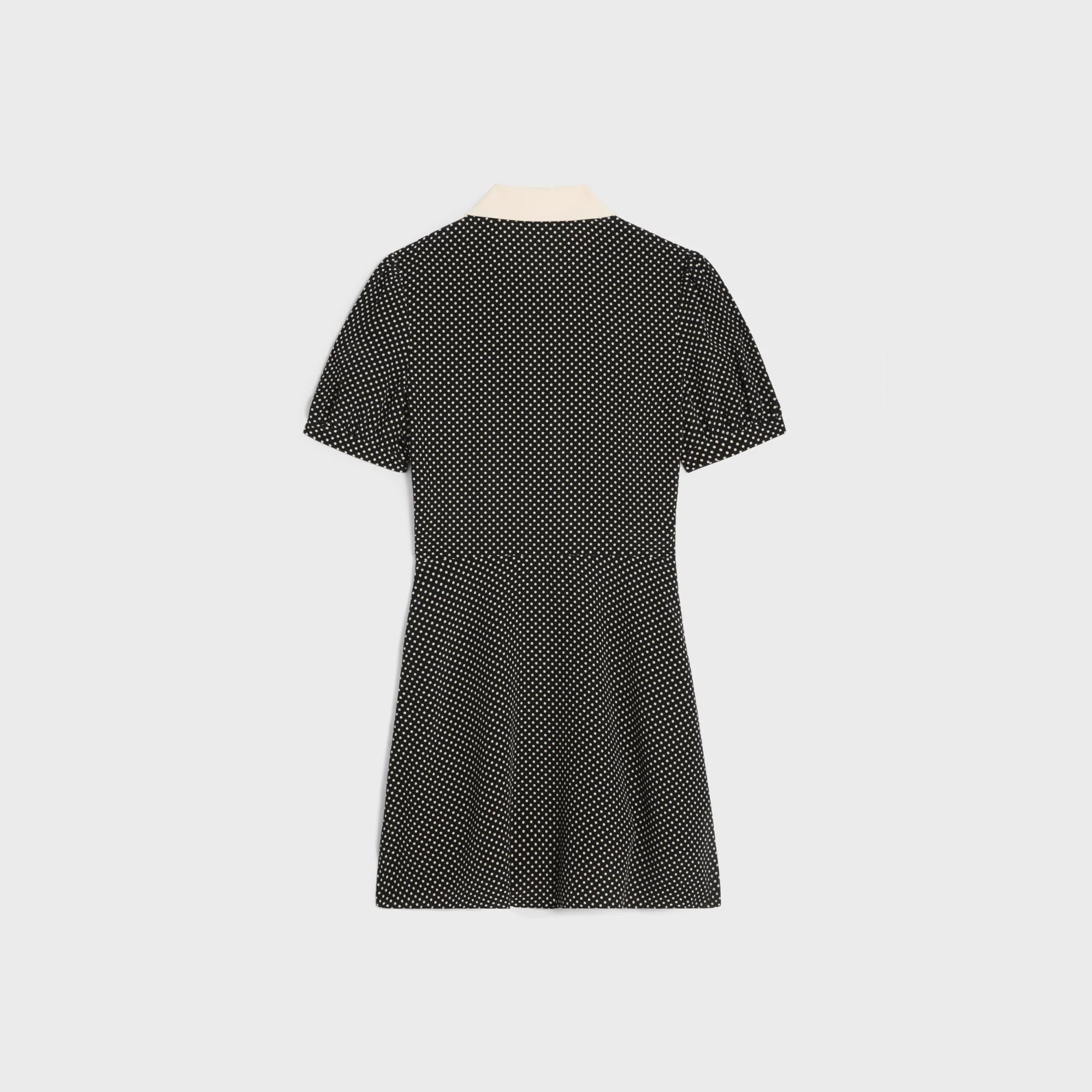 Mini Robe Babydoll - Noir/Ivoire - Image 2