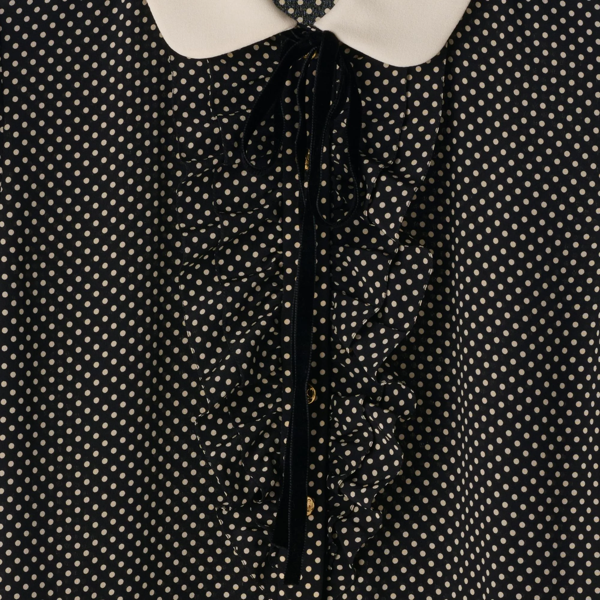 Mini Robe Babydoll - Noir/Ivoire - Image 4