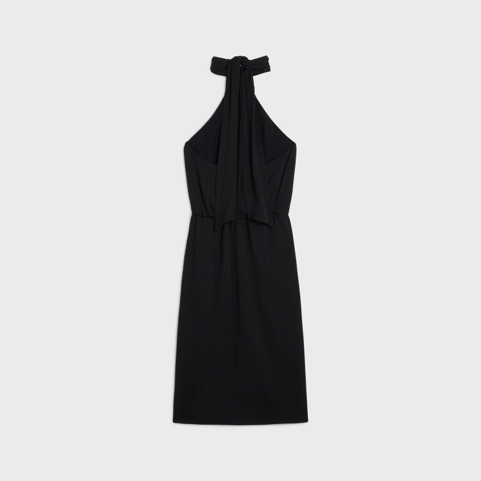 Signature Barrette Drape Dress - Black - Image 2