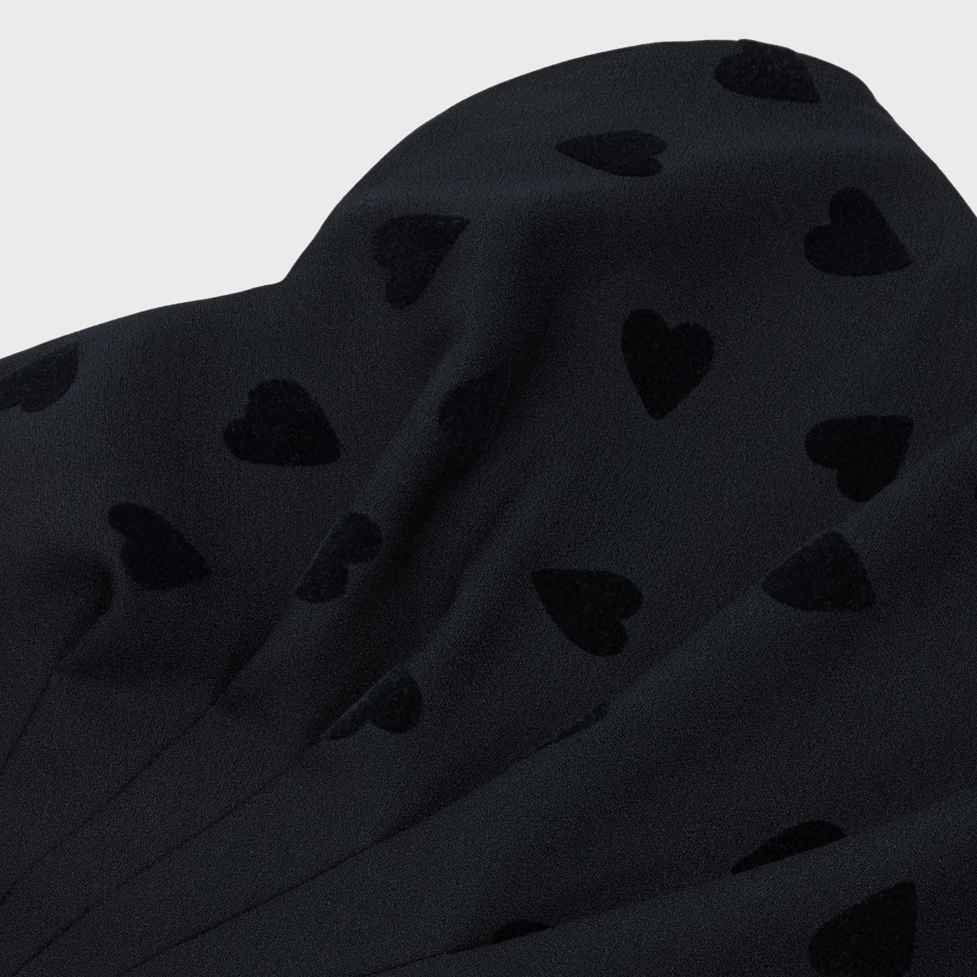 Mini Dress Strapless Neckline - Black - Image 3