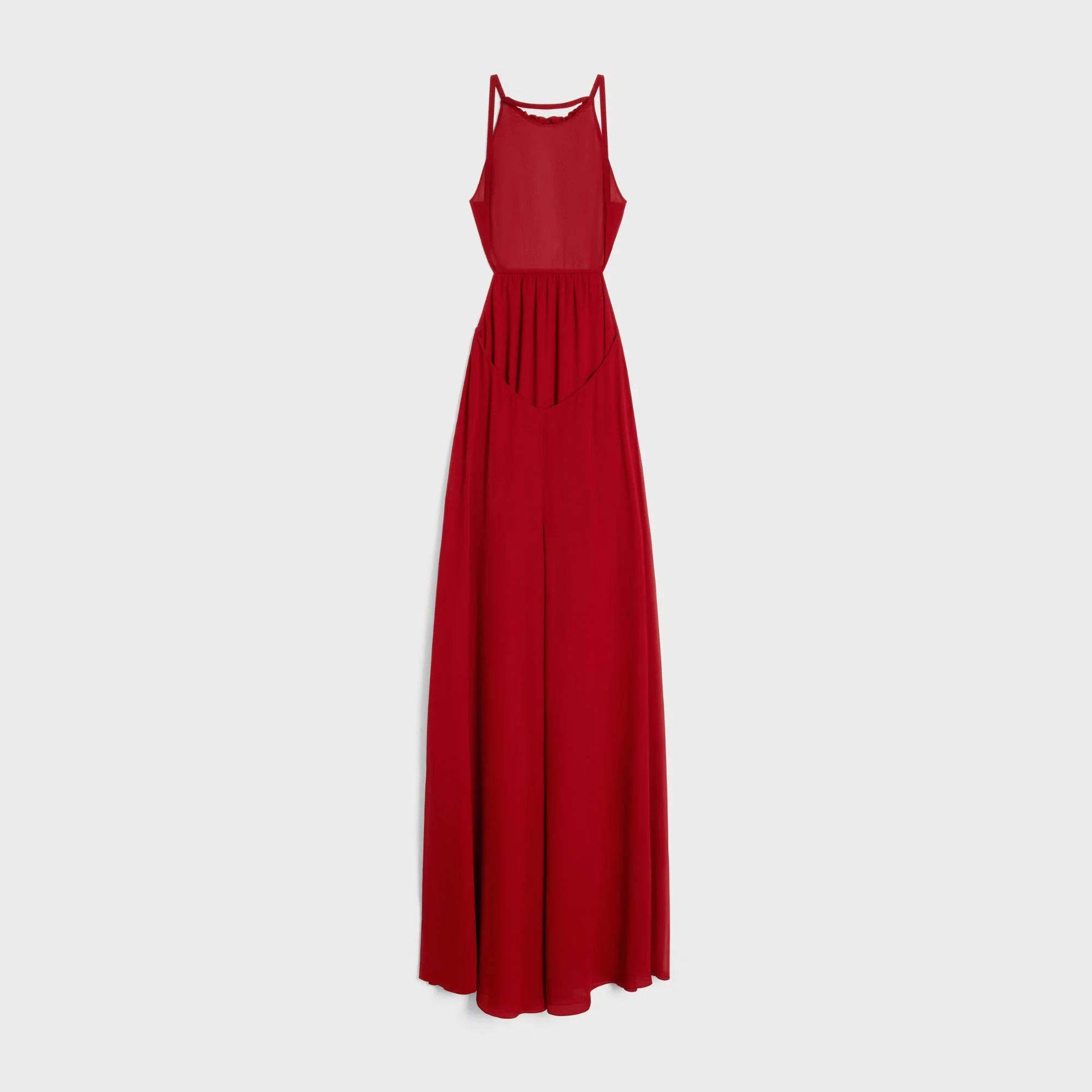 Robe Longue Dos Nu - Carmin - Image 2