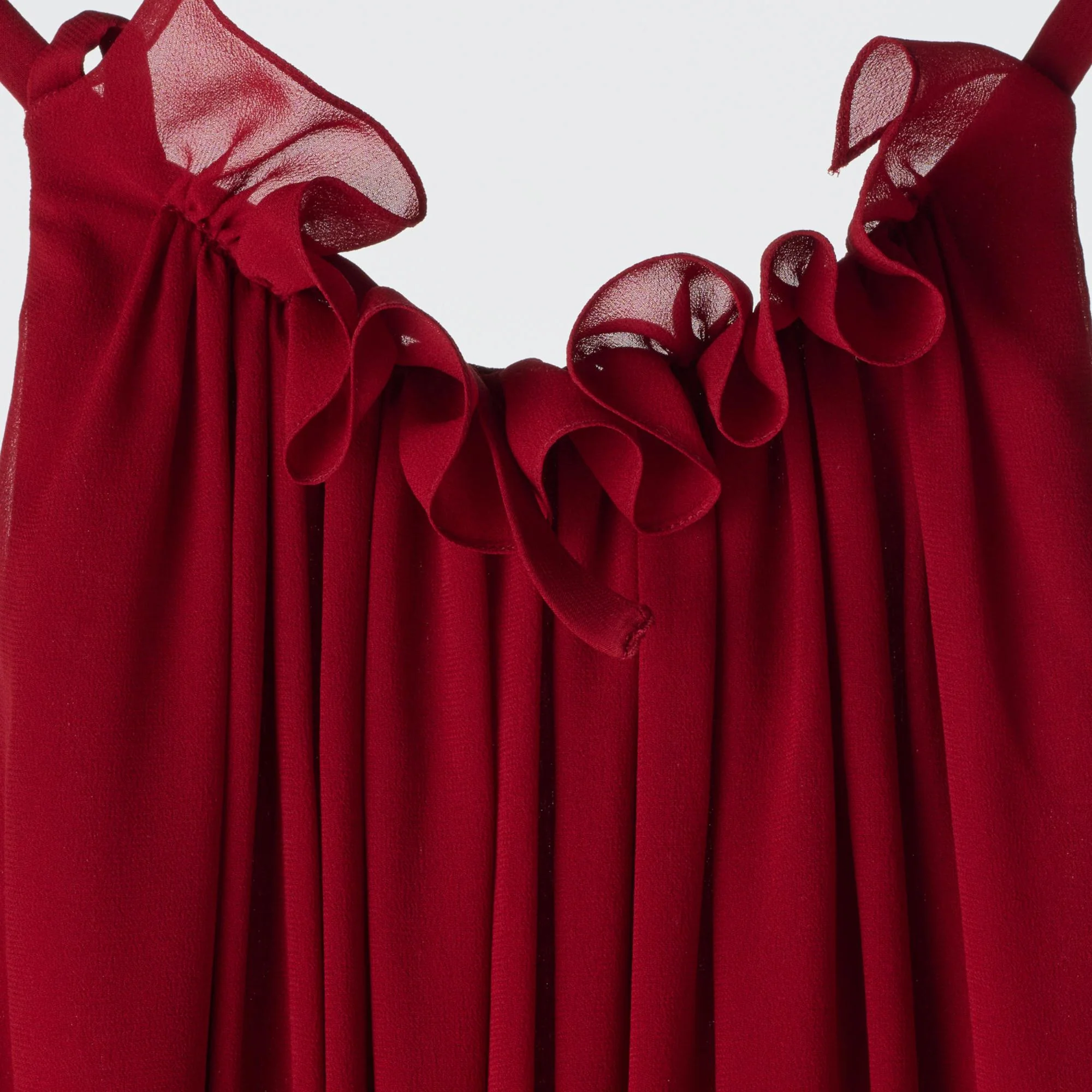 Robe Longue Dos Nu - Carmin - Image 3