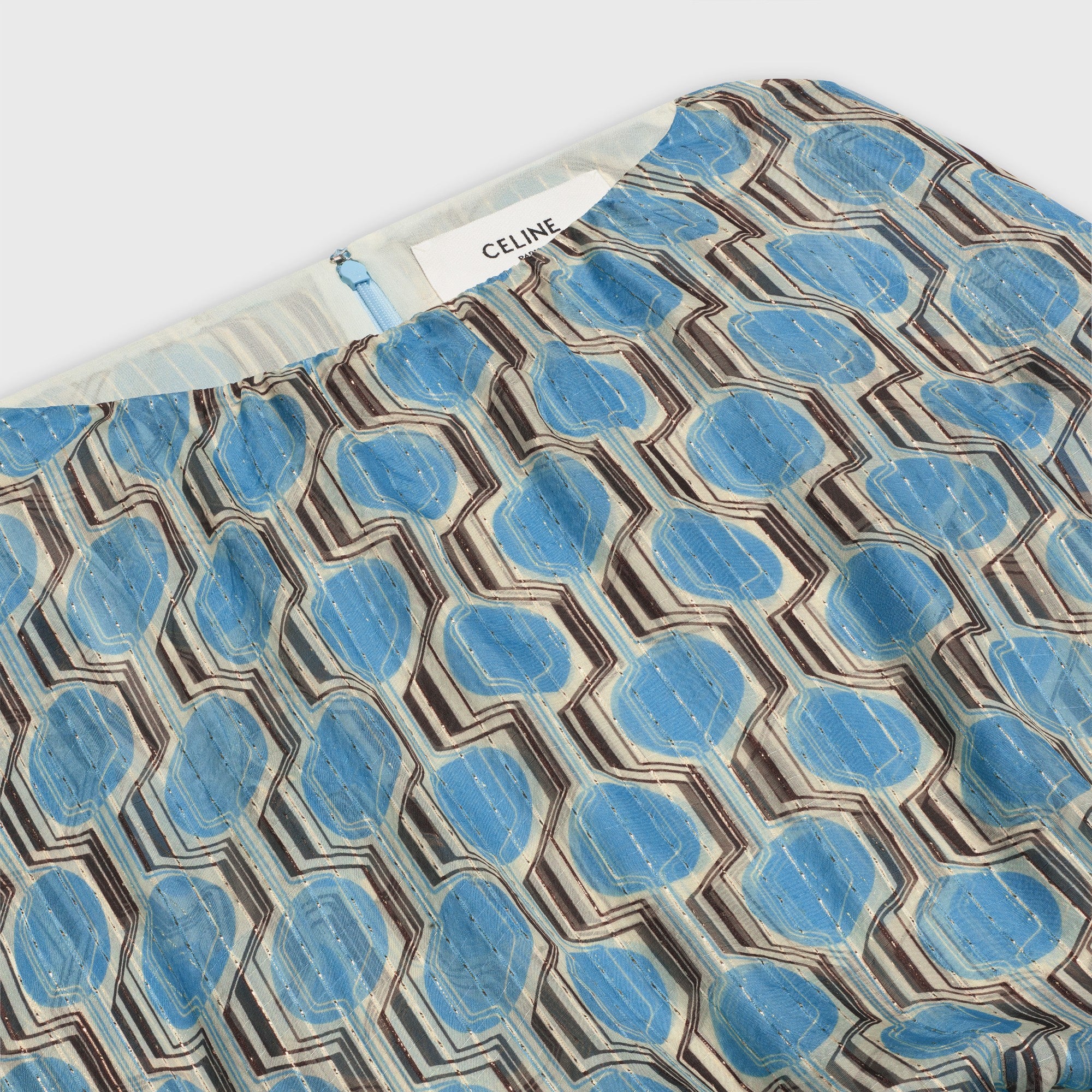 Long Butterfly Sleeved Dress - Turquoise/Black - Image 3