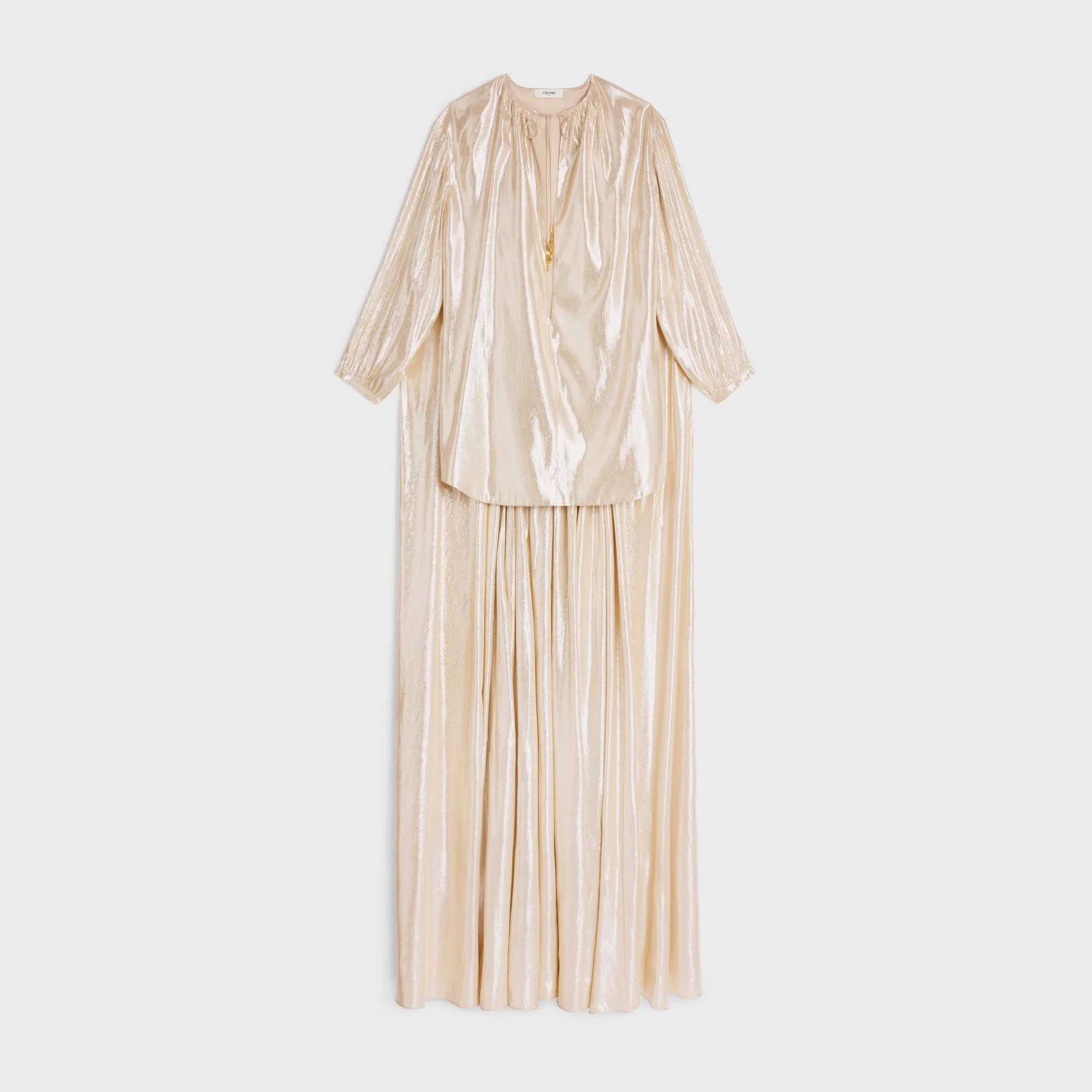Mini Robe Cape - Or/Blanc