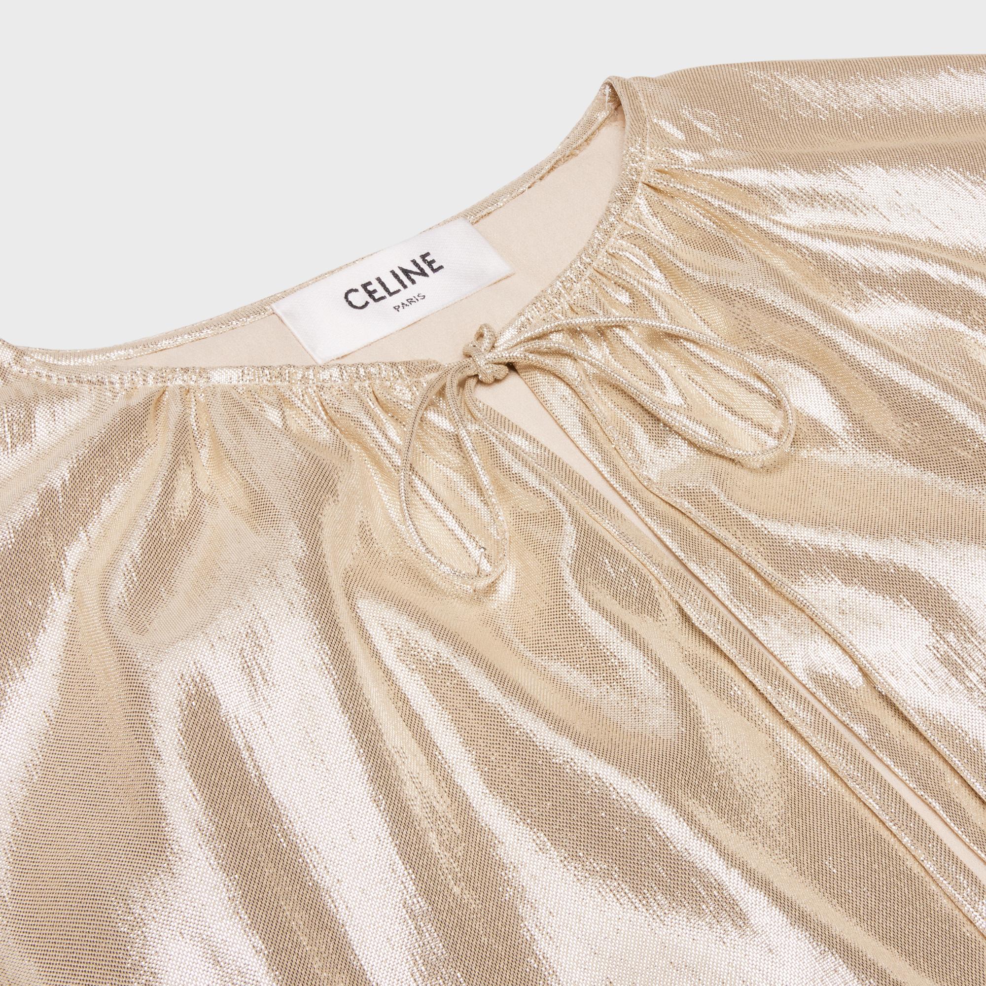 Mini Robe Cape - Or/Blanc - Image 3