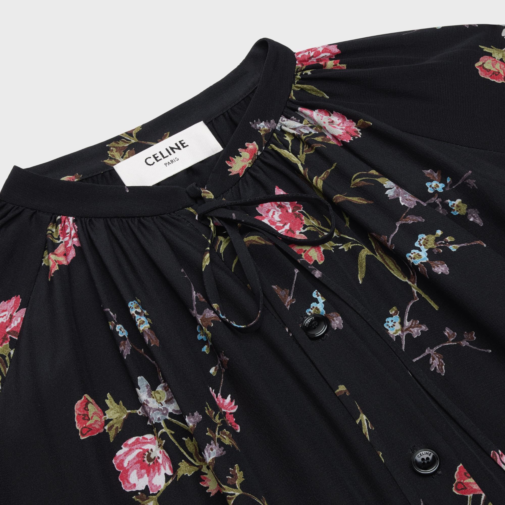 Folk Dress - Black/Multicolor - Image 3