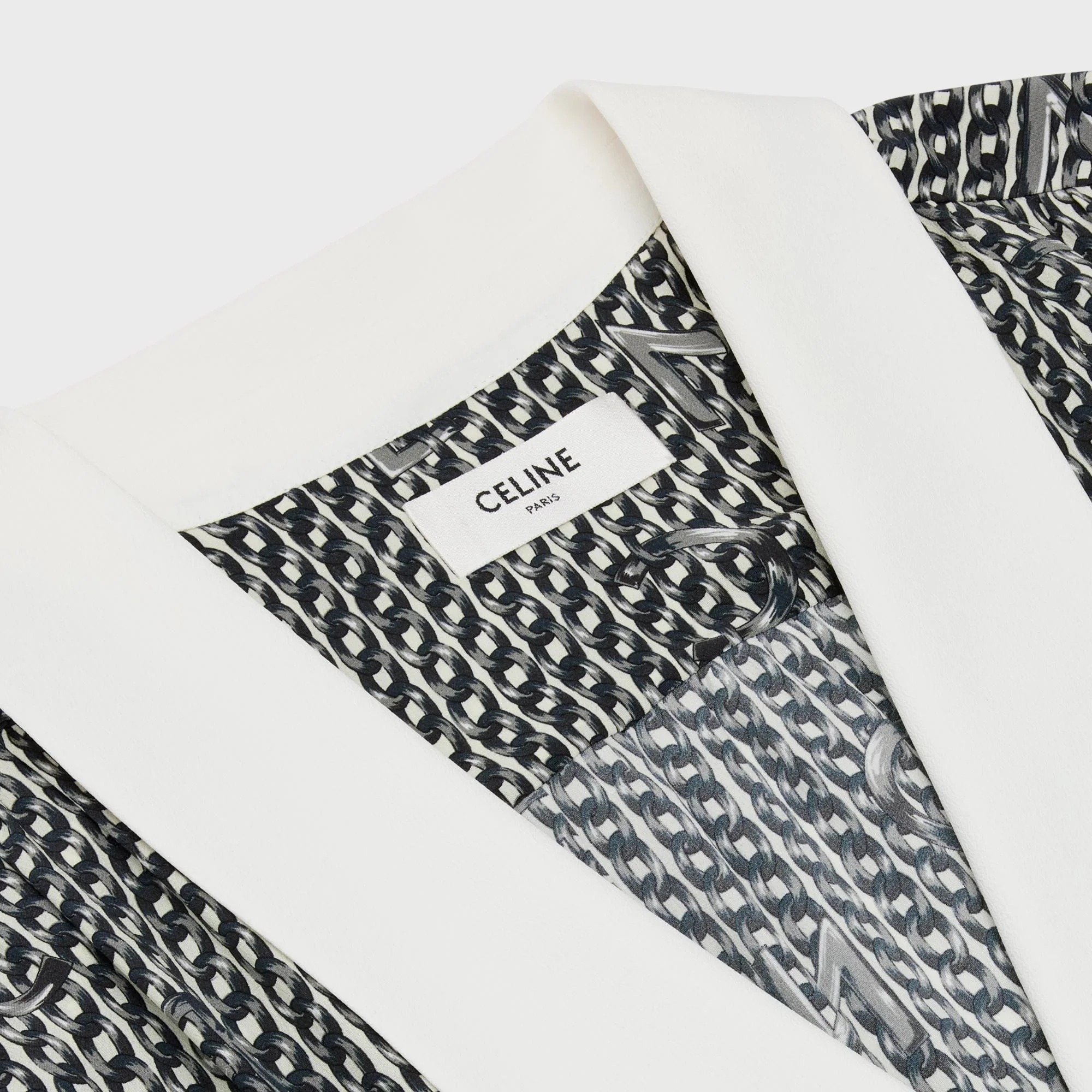 Oppo Collar Board Dress - Chalk/Black - Image 3