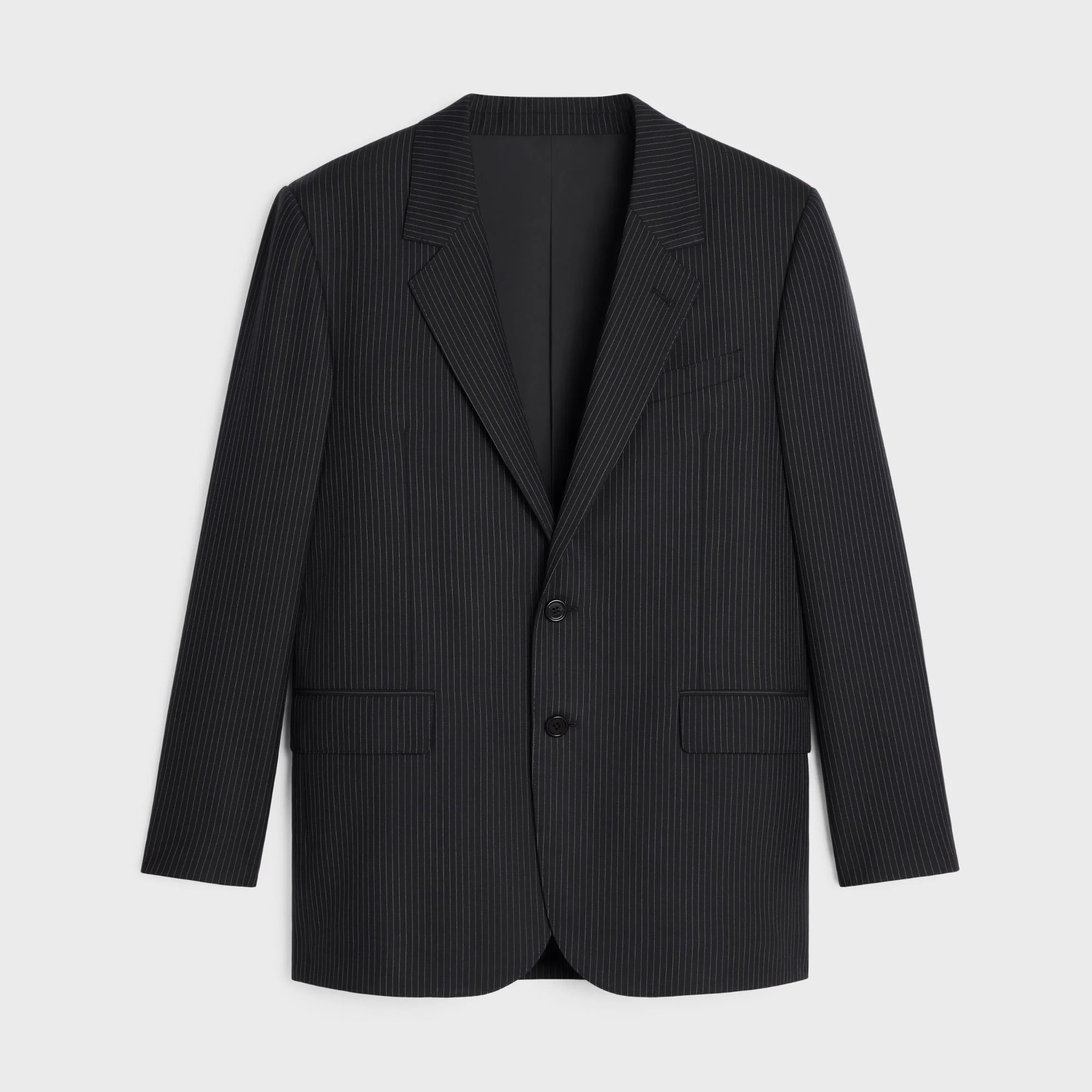 Veste Jodie 2B Col Droit - Noir/Craie