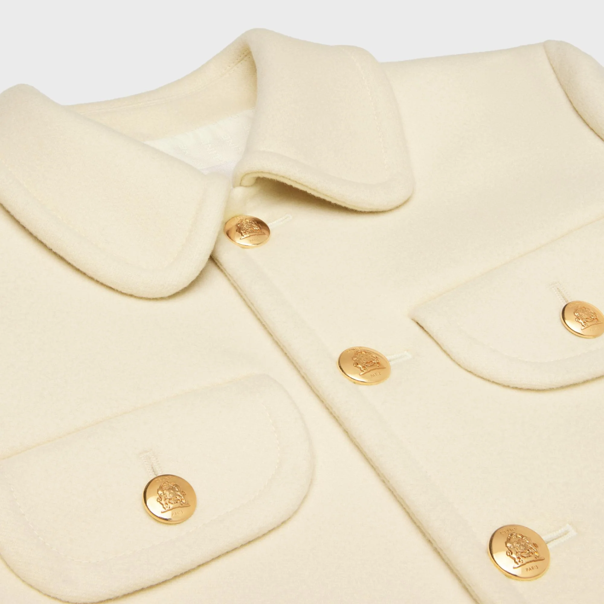 Veste Col Claudine - Off White - Image 3