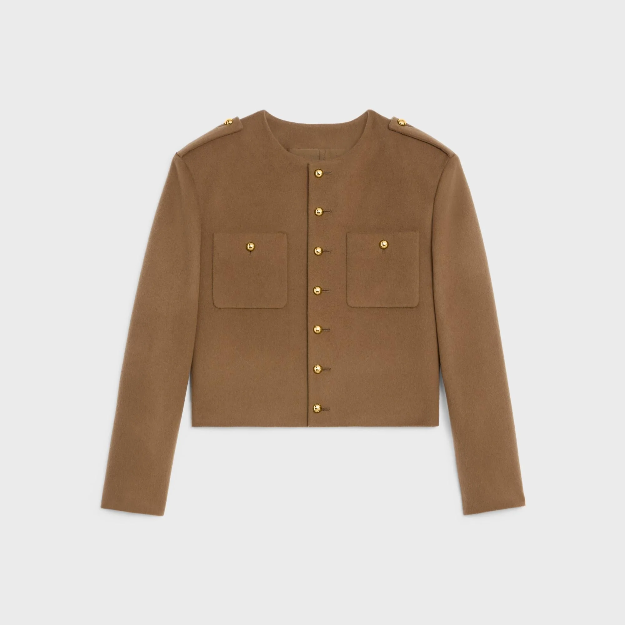 7B Pure Collar Hunter Jacket - Hazelnut