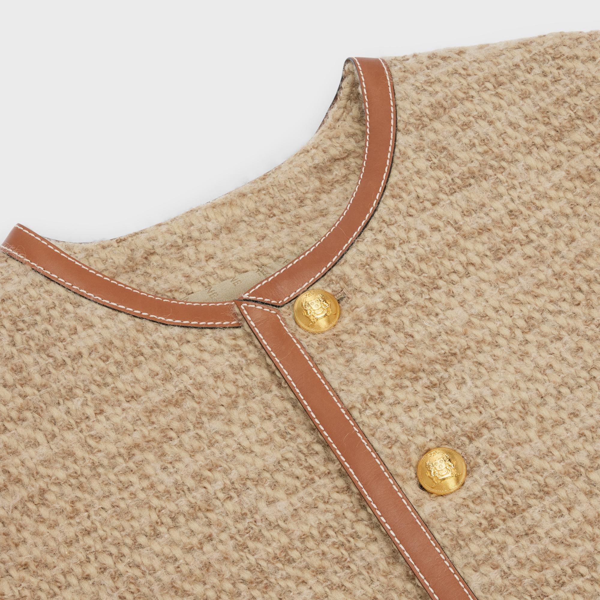 Veste Chasseur Details Cuir - Naturel - Image 5