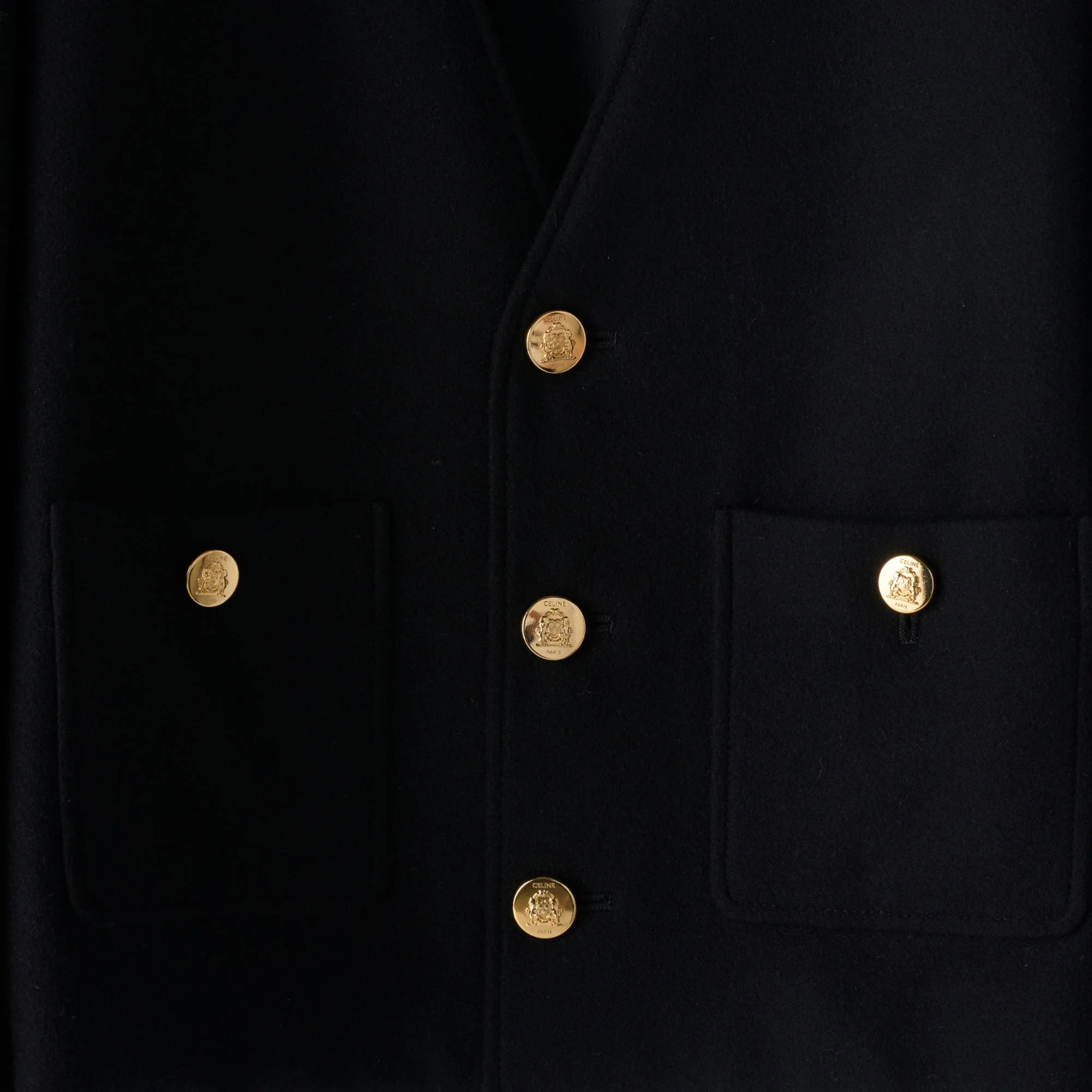Veste Chasseur Col V - Black - Image 4