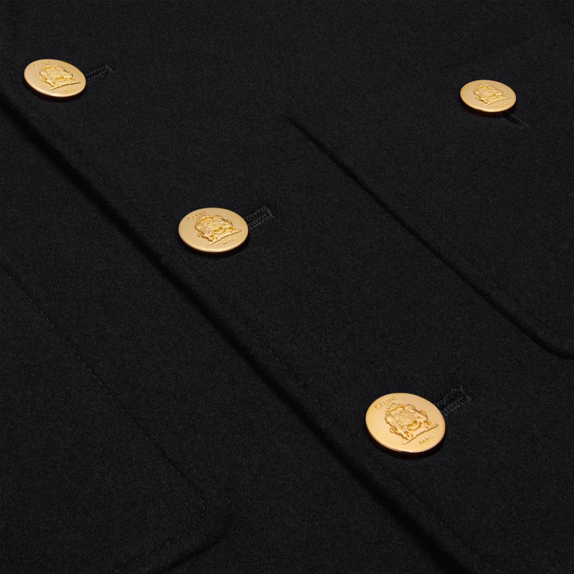 Veste Chasseur Col V - Black - Image 5