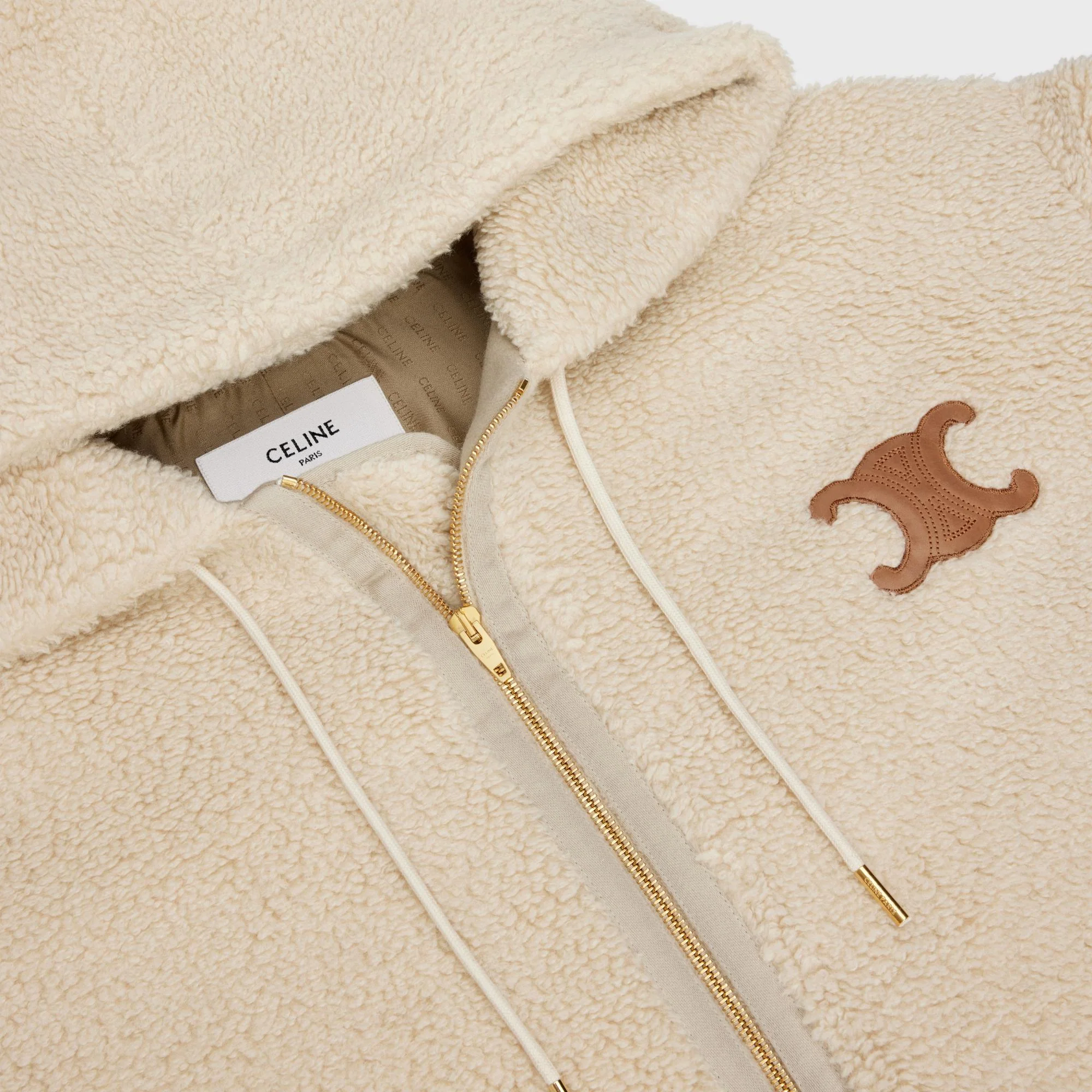 Triomphe Hooded Jacket - Natural - Image 3