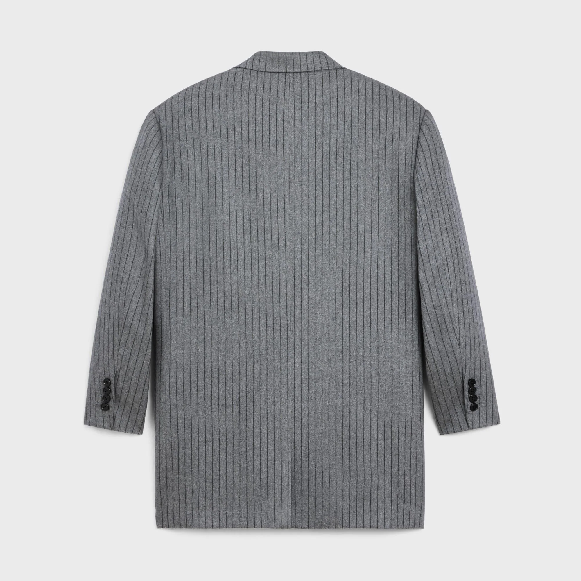 Boys Jacket 2B Right Collar - Grey/Black - Image 2