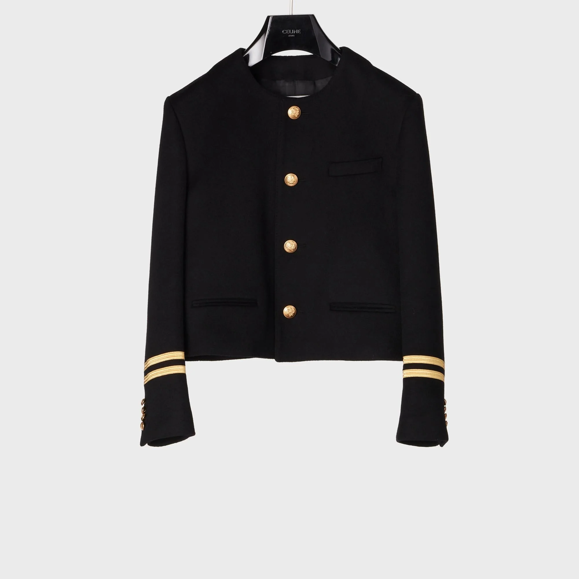 Spencer Captain Round Collar - Black