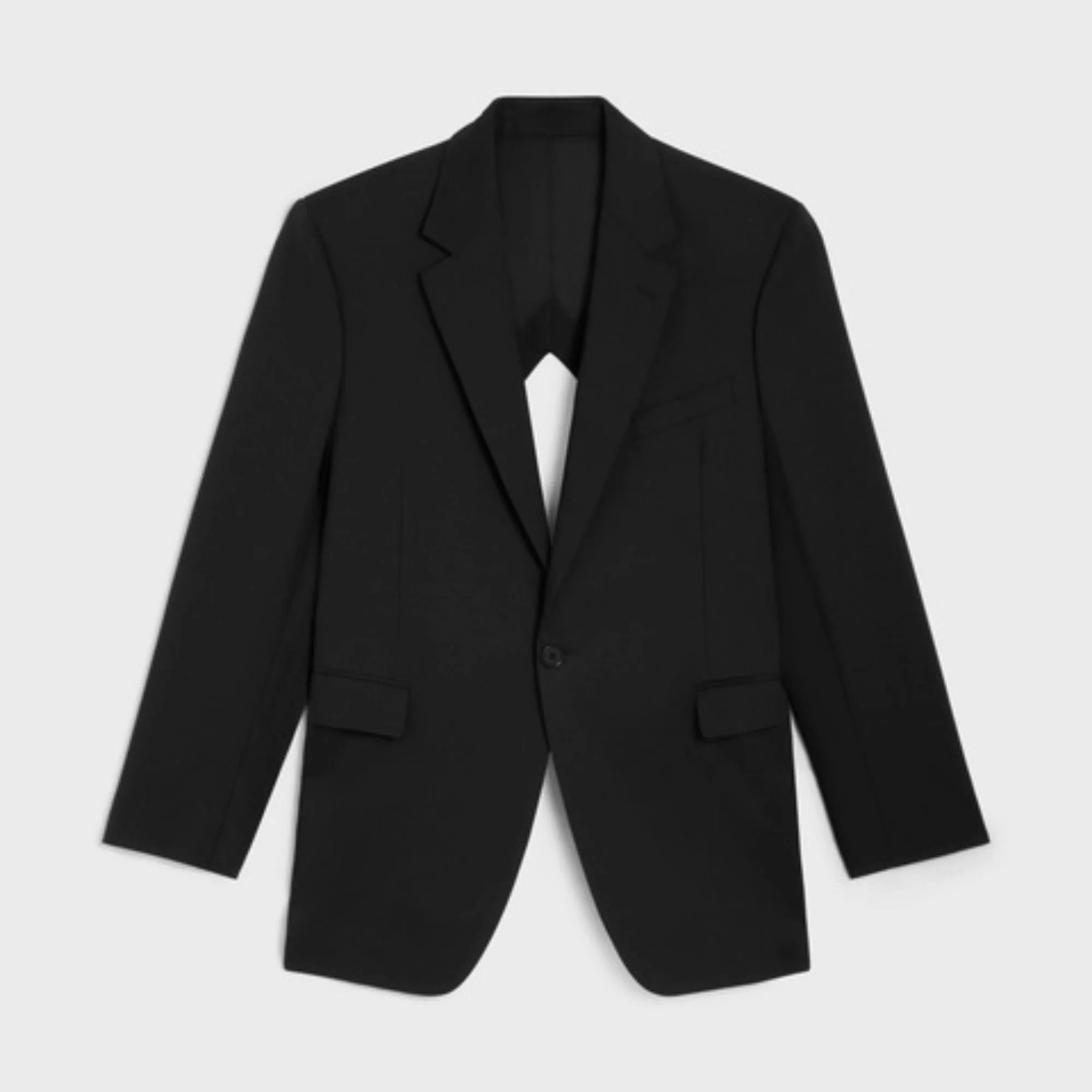 Boxy Jacket 1B Diamond - Black - Image 5