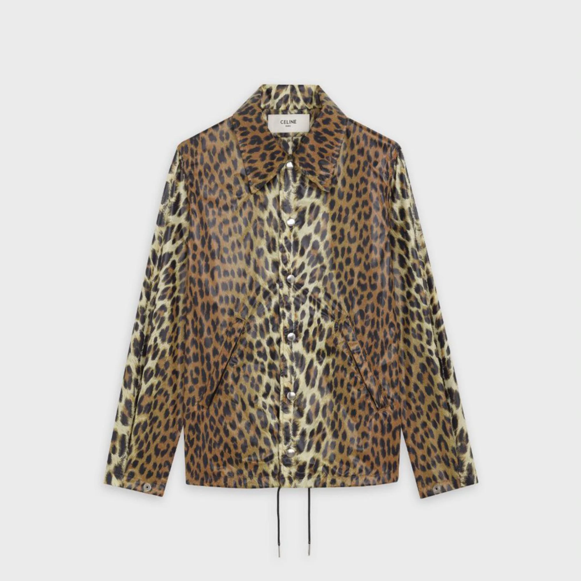 Lightweight Buttoned Jacket - Leopard