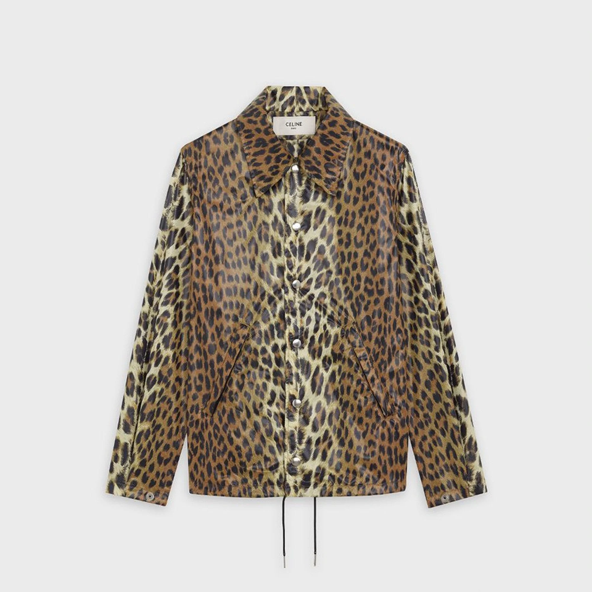 Lightweight Buttoned Jacket - Leopard - Image 2