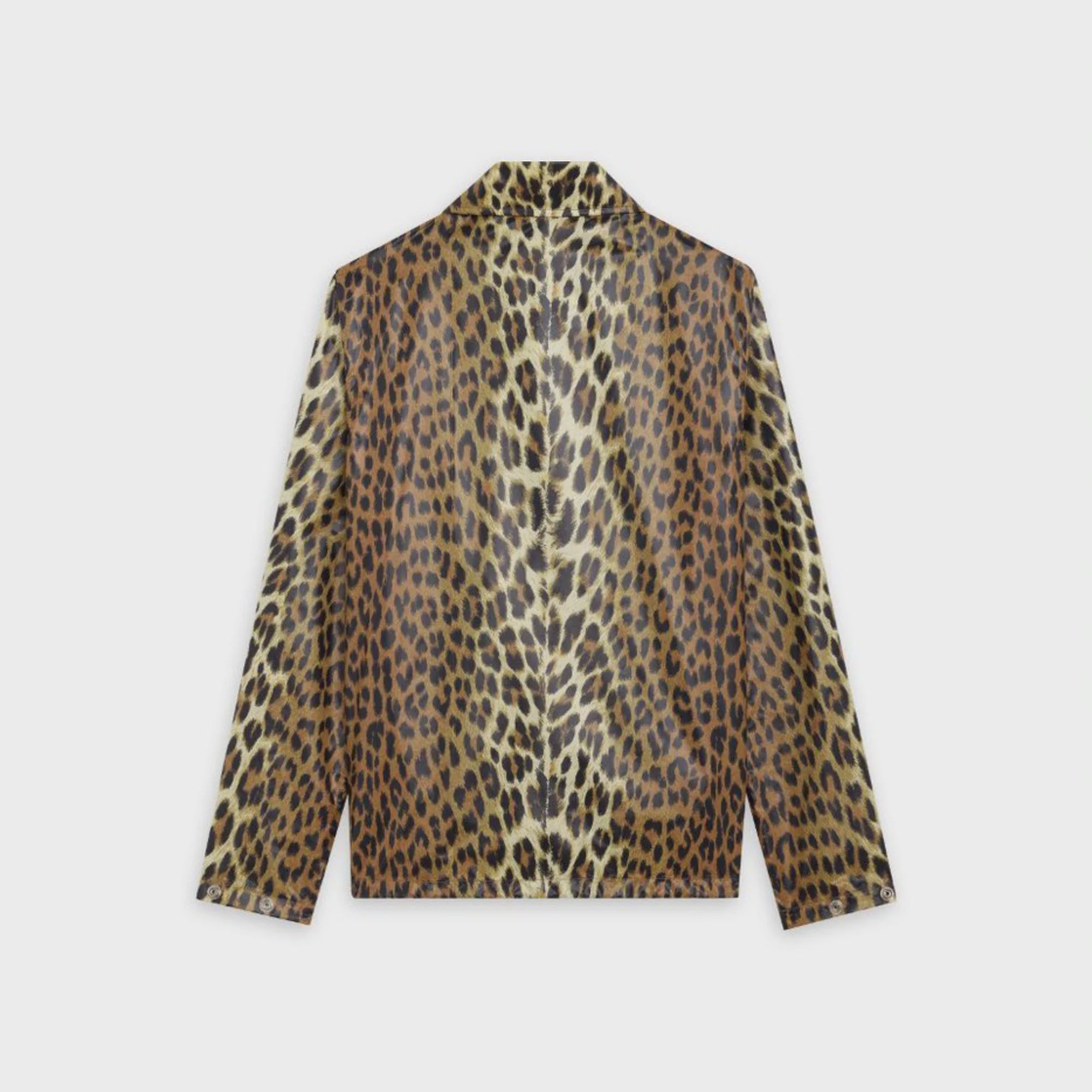 Lightweight Buttoned Jacket - Leopard - Image 3