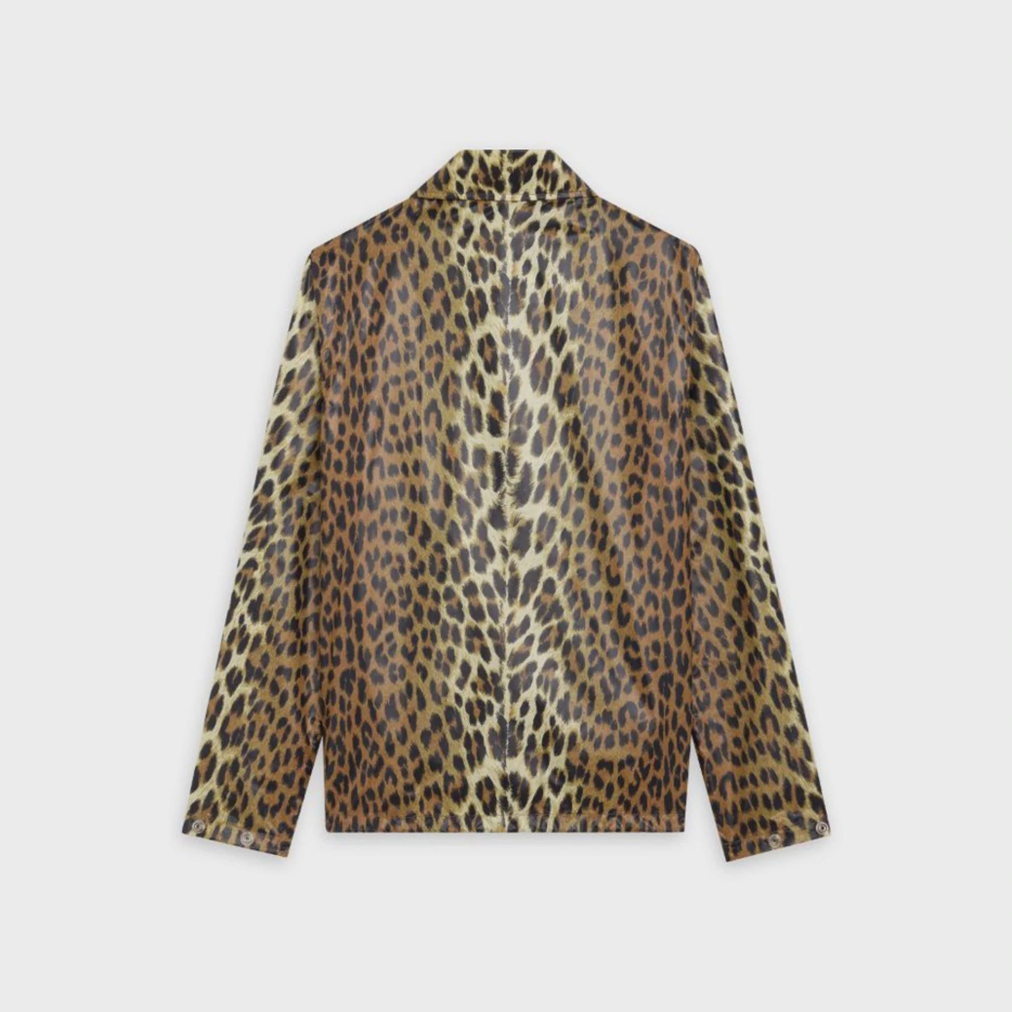 Lightweight Buttoned Jacket - Leopard - Image 4