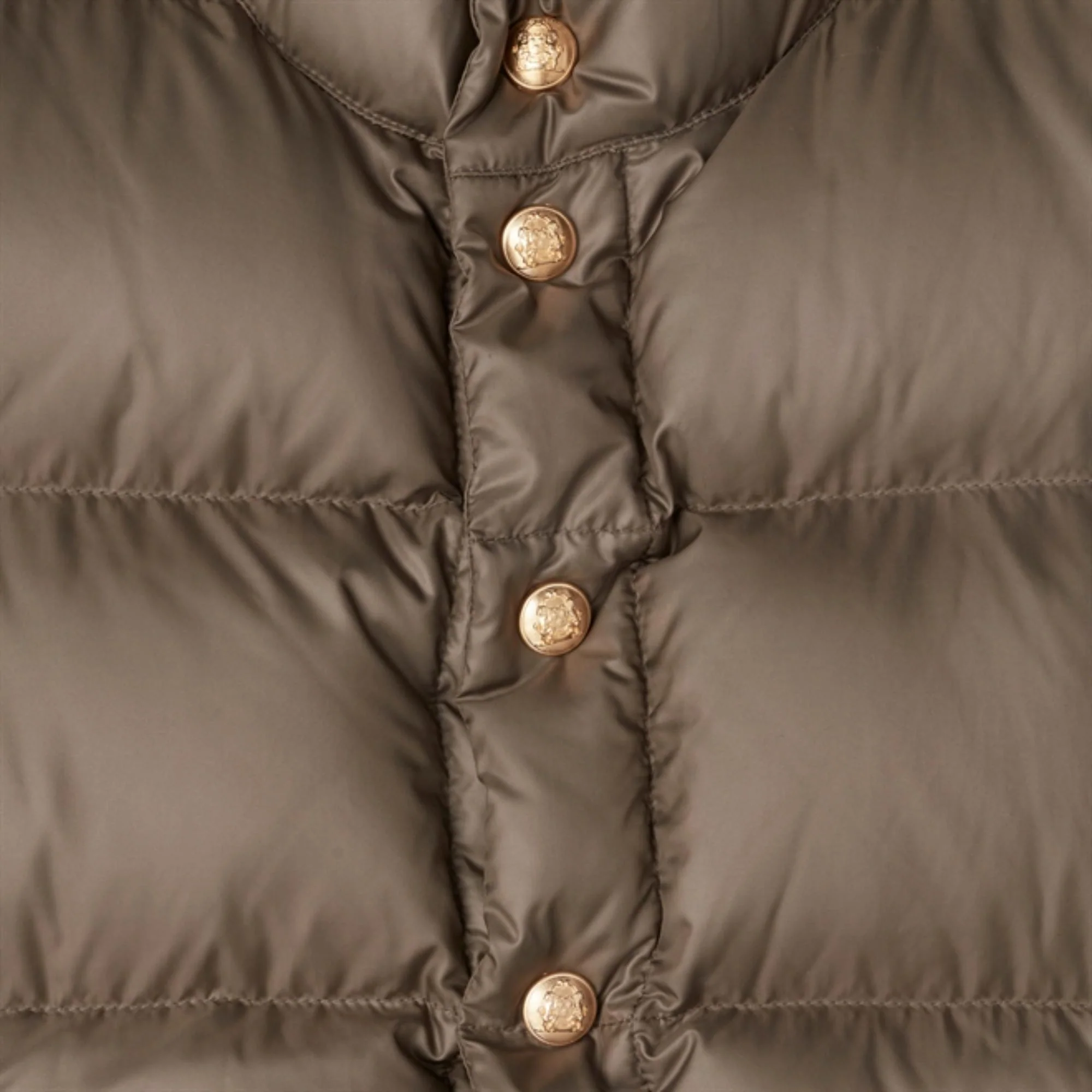 Sm Quilted Jacket - Khaki - Image 2