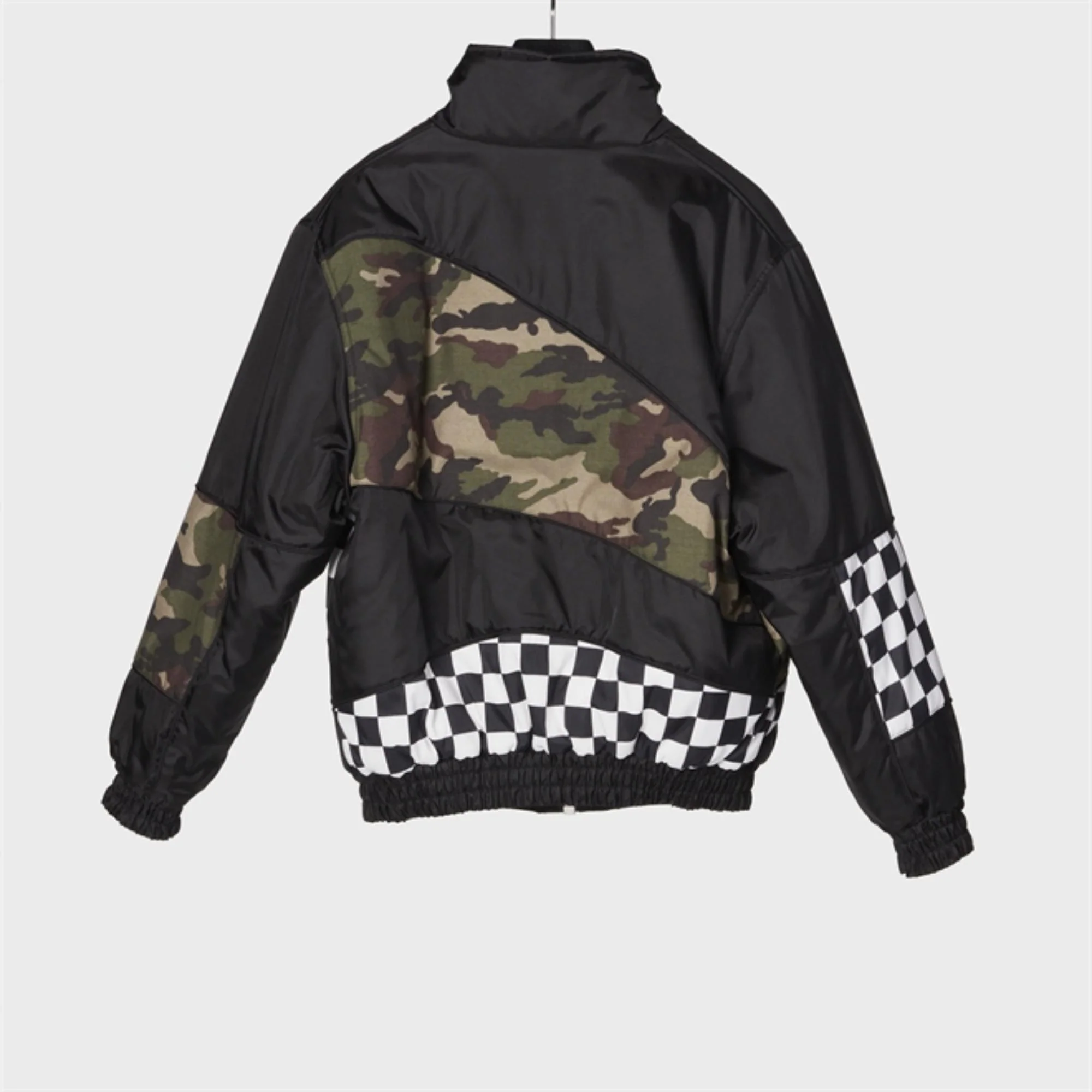 Loose Checker Jacket - Black - Image 3