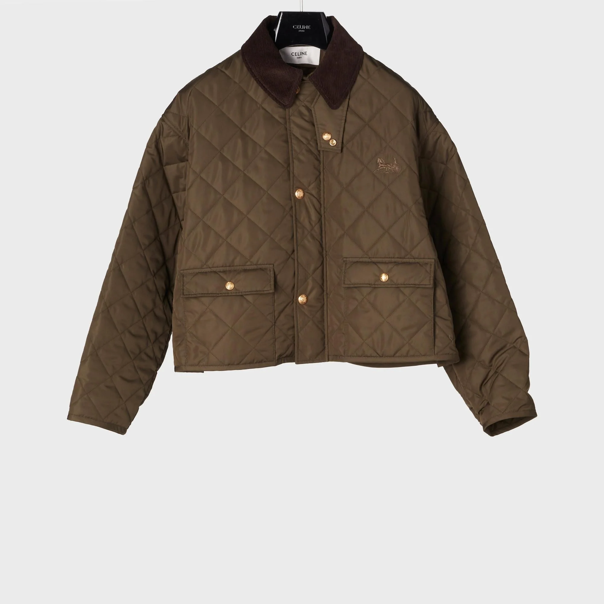 Quilted Hunting Jacket - Khaki
