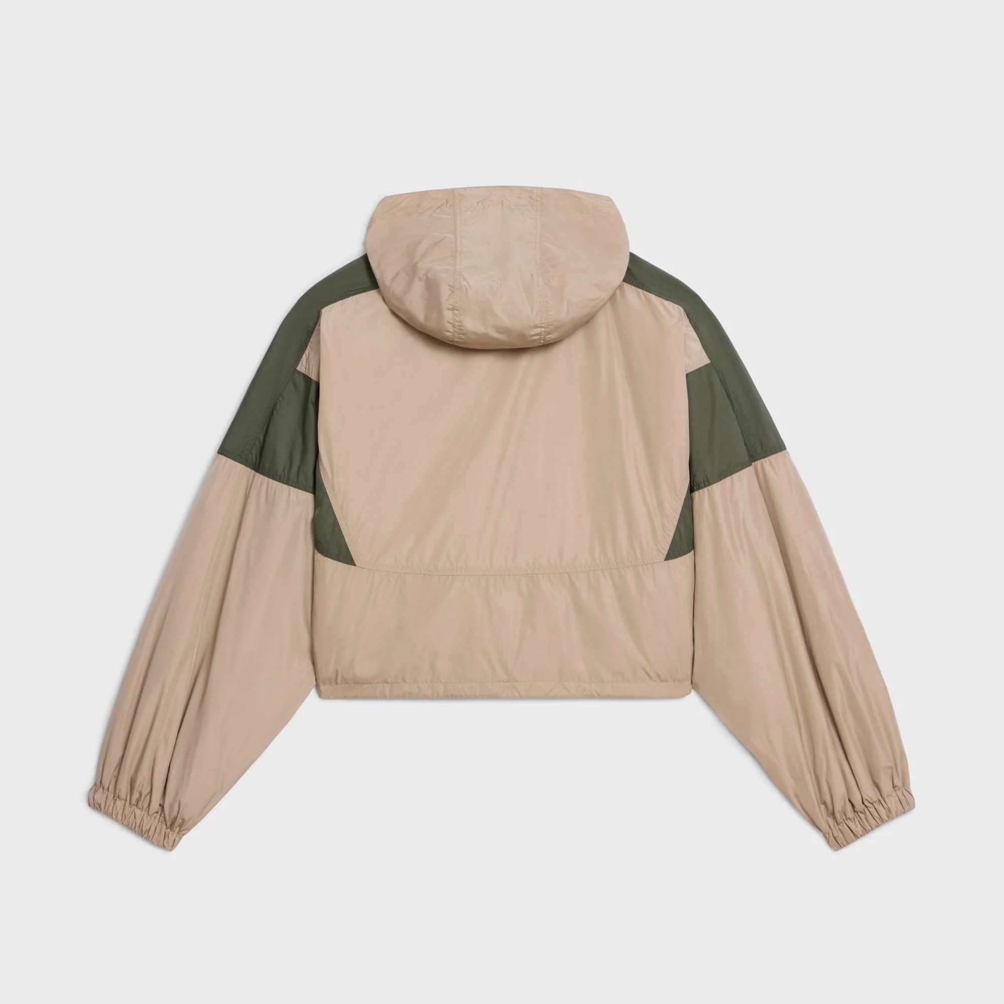 Cropped Windbreaker - Taupe - Image 2