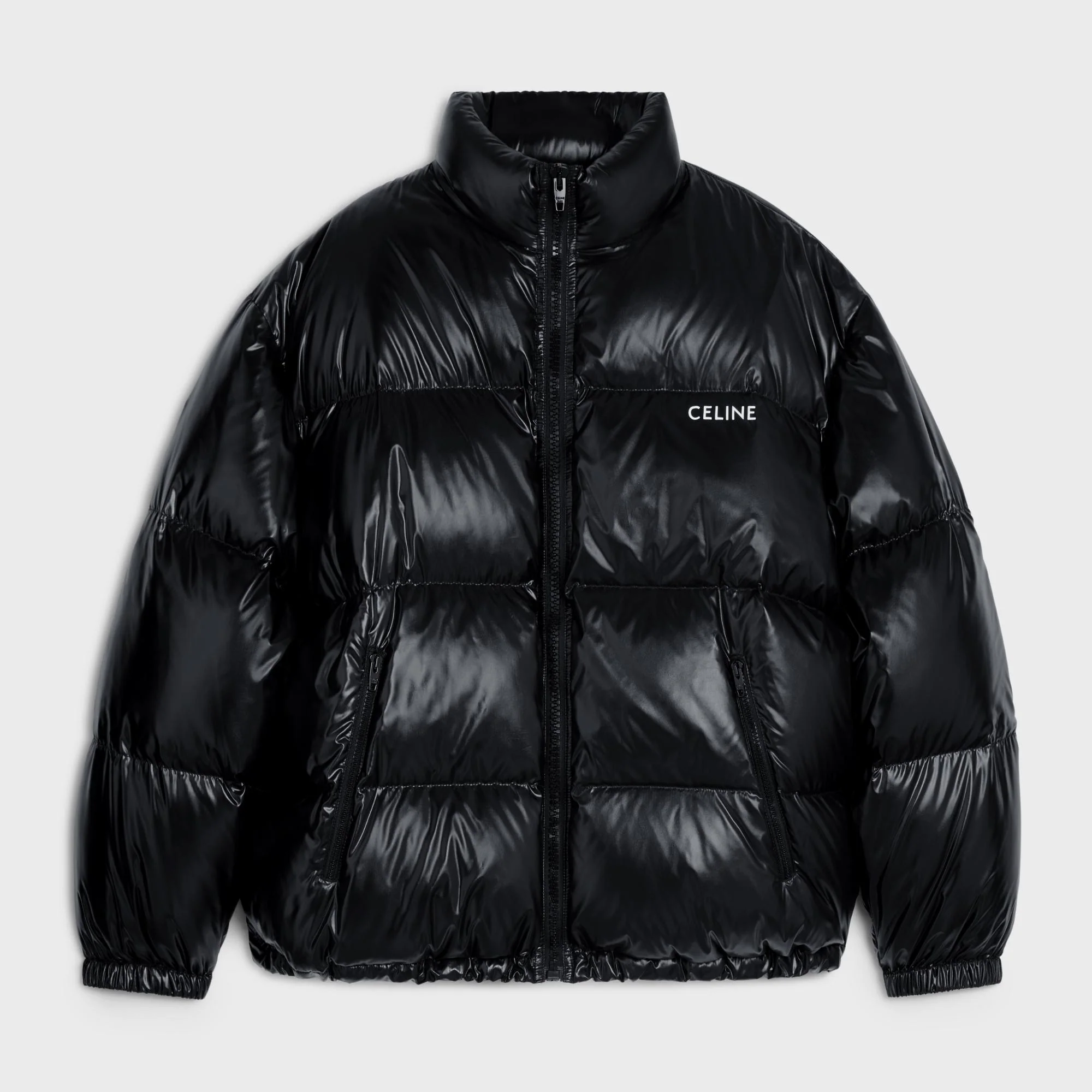 Celine Short Down Jacket - Black