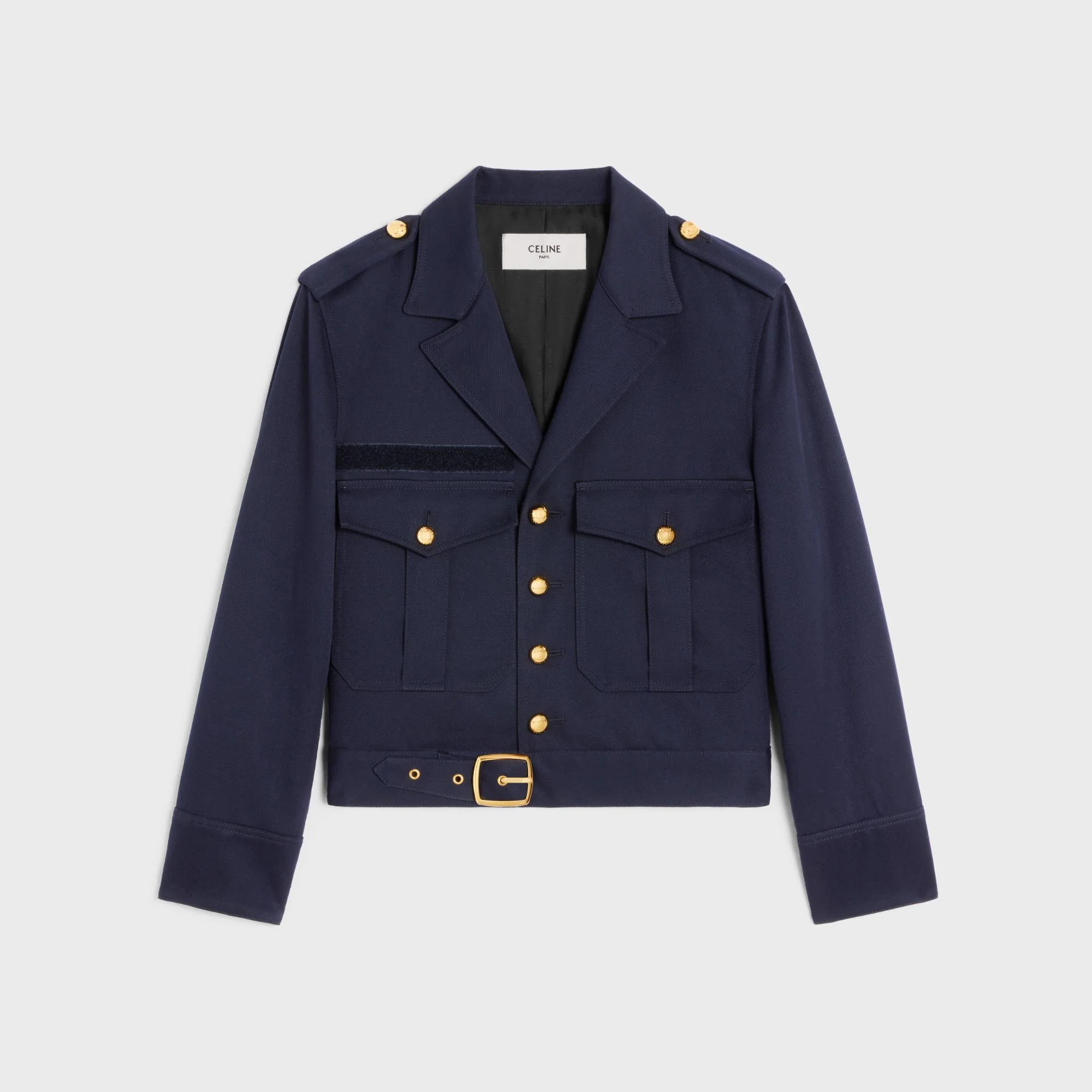 Veste Saharienne Cropped - Navy