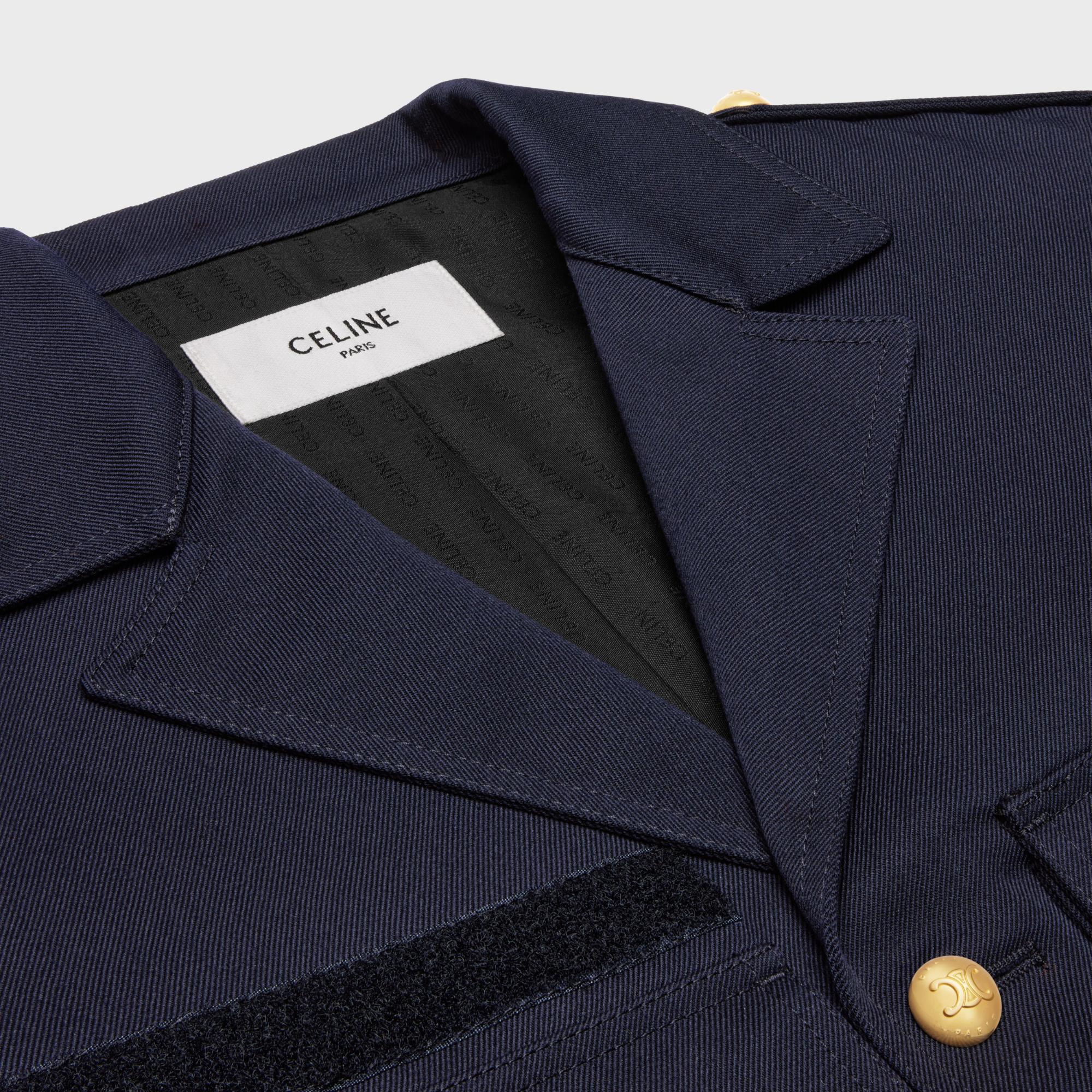 Veste Saharienne Cropped - Navy - Image 3