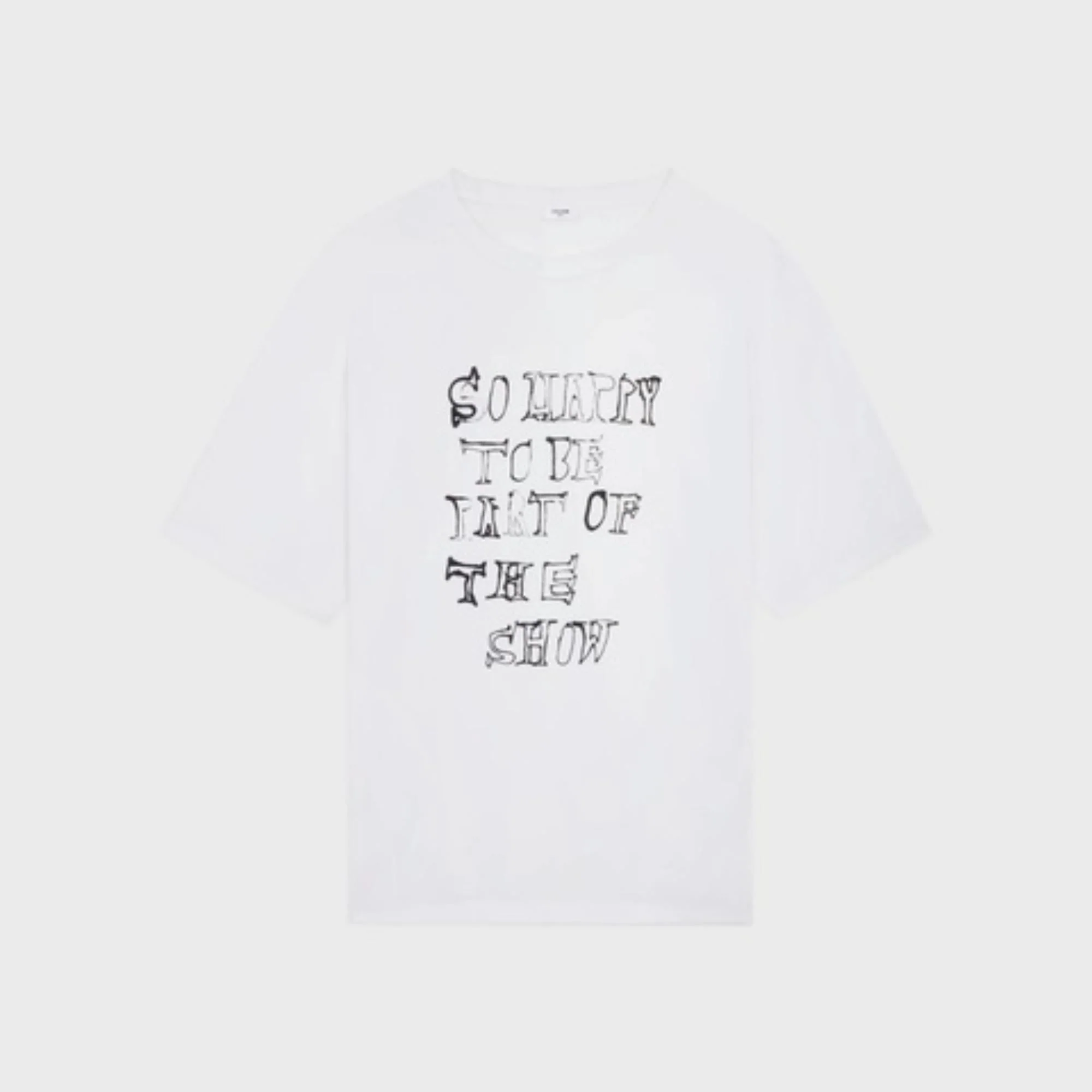 So Happy Oversized T-Shirt - Ecru/Black