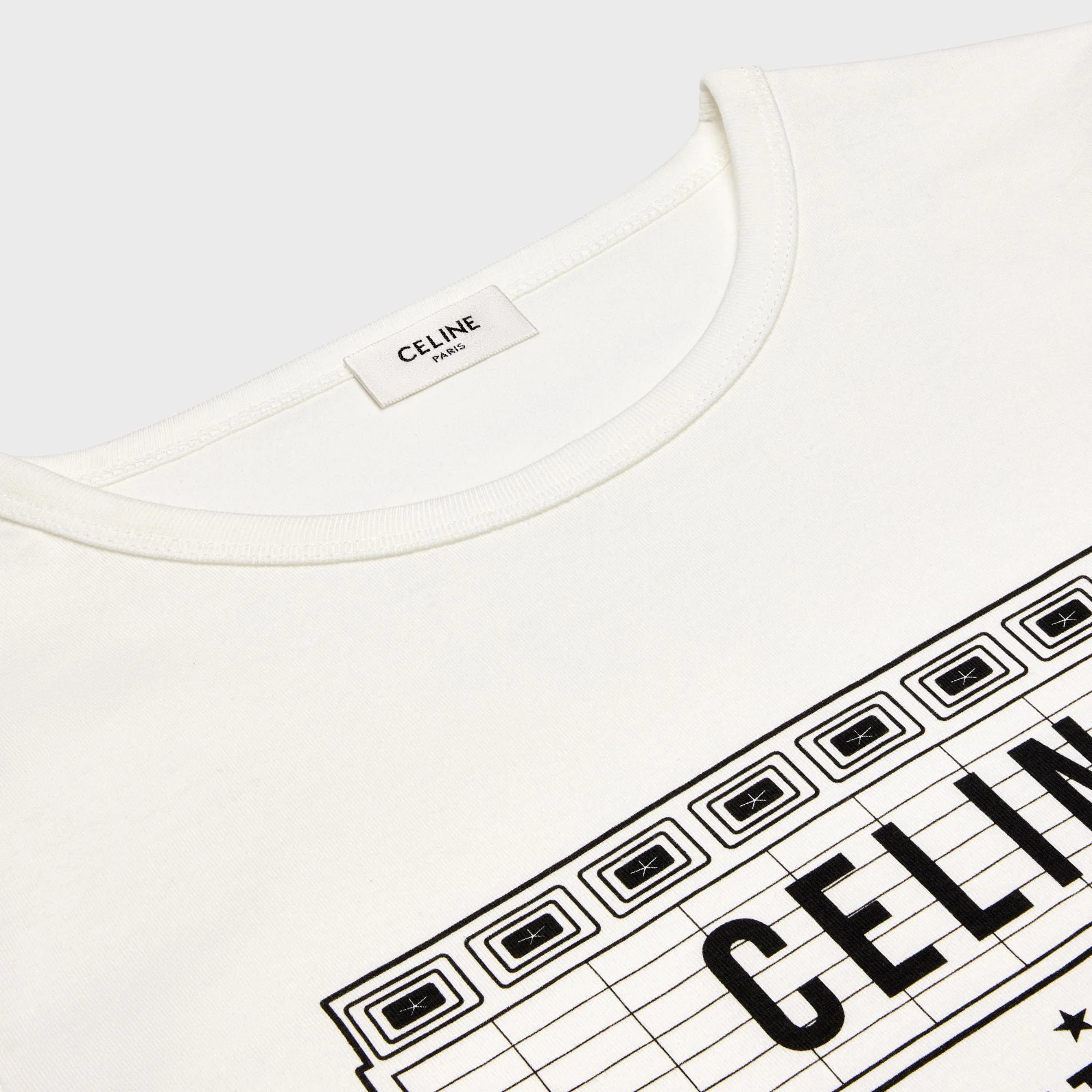 Celine Wiltern T-Shirt - Washed White/Black - Image 4