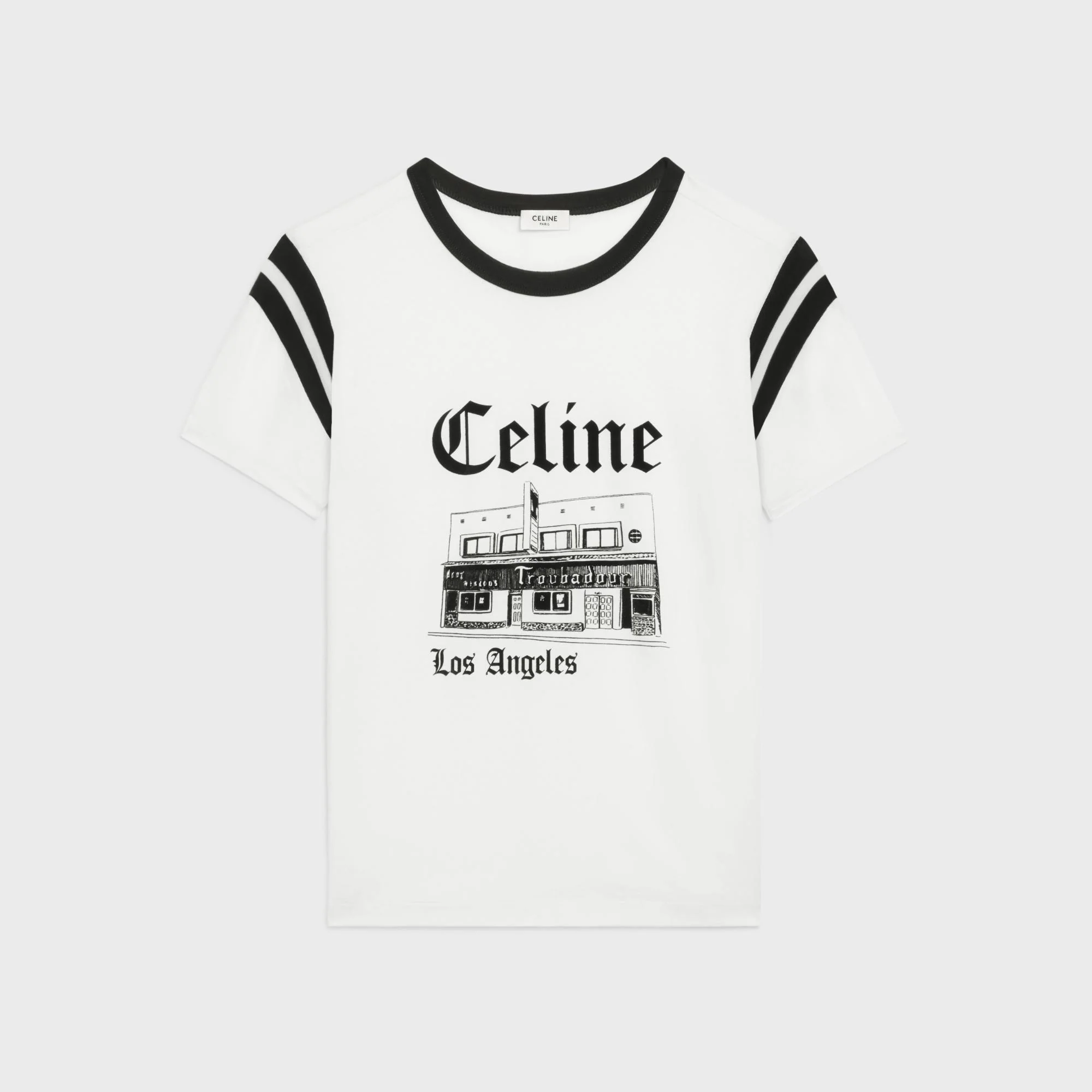 T-Shirt Regular Troubadour - Off White/Black