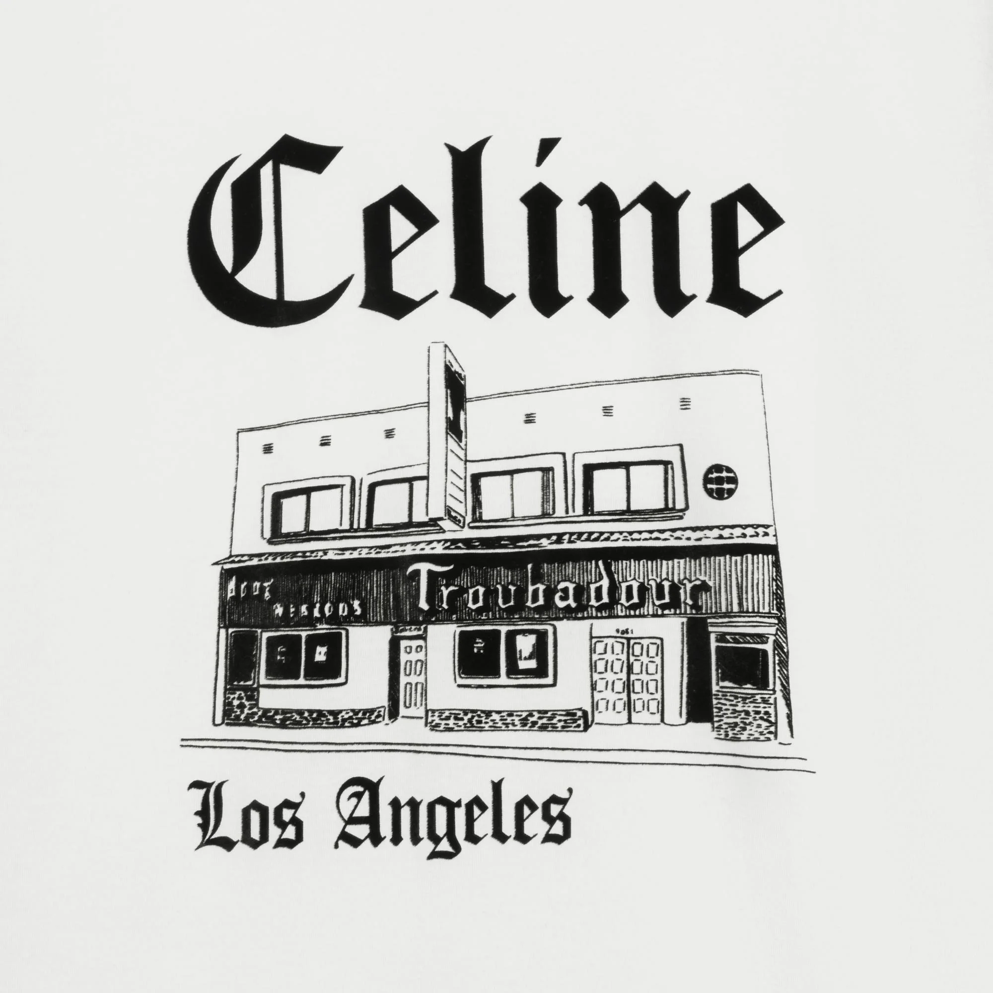 T-Shirt Regular Troubadour - Off White/Black - Image 4