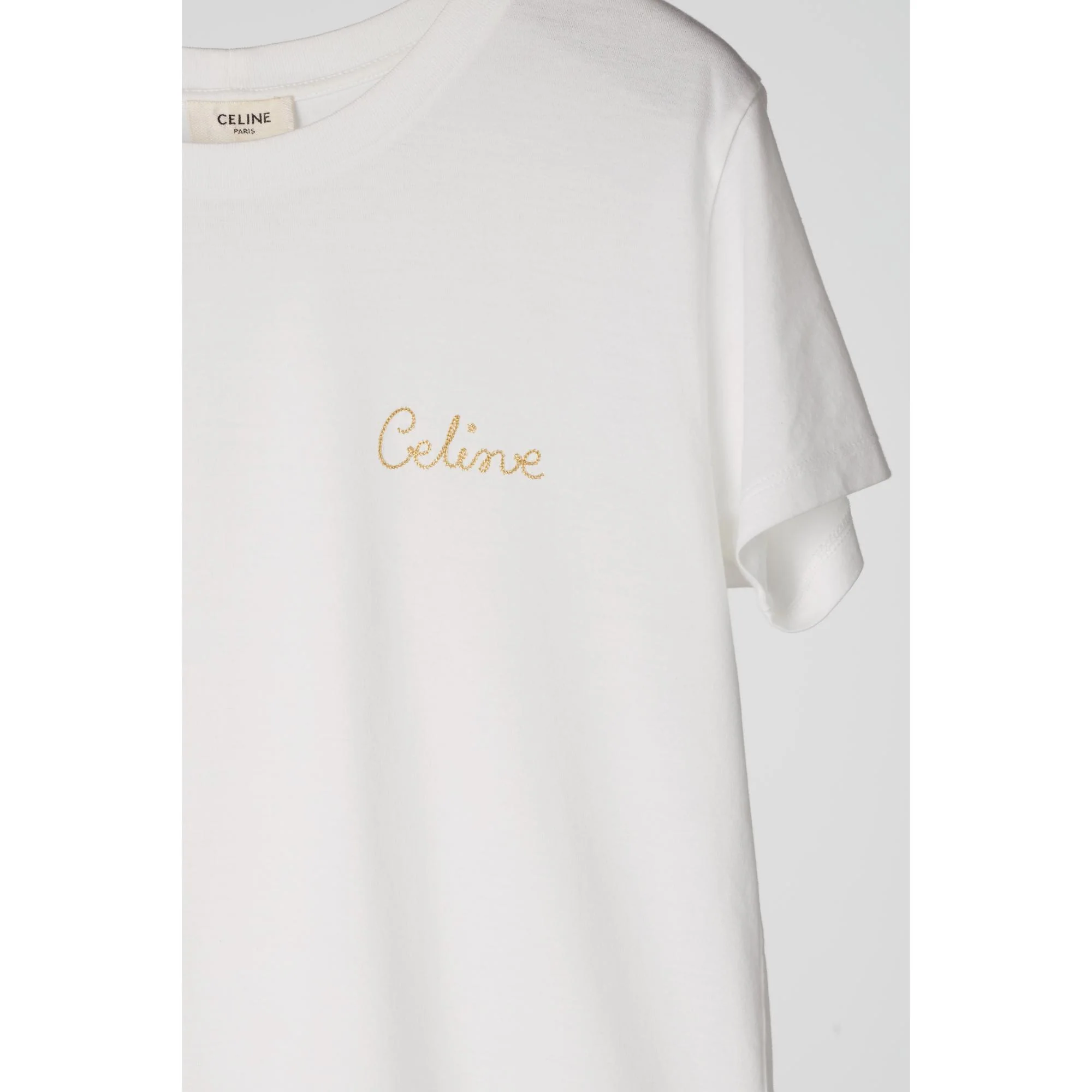 T-Shirt Brode Celine - Off White