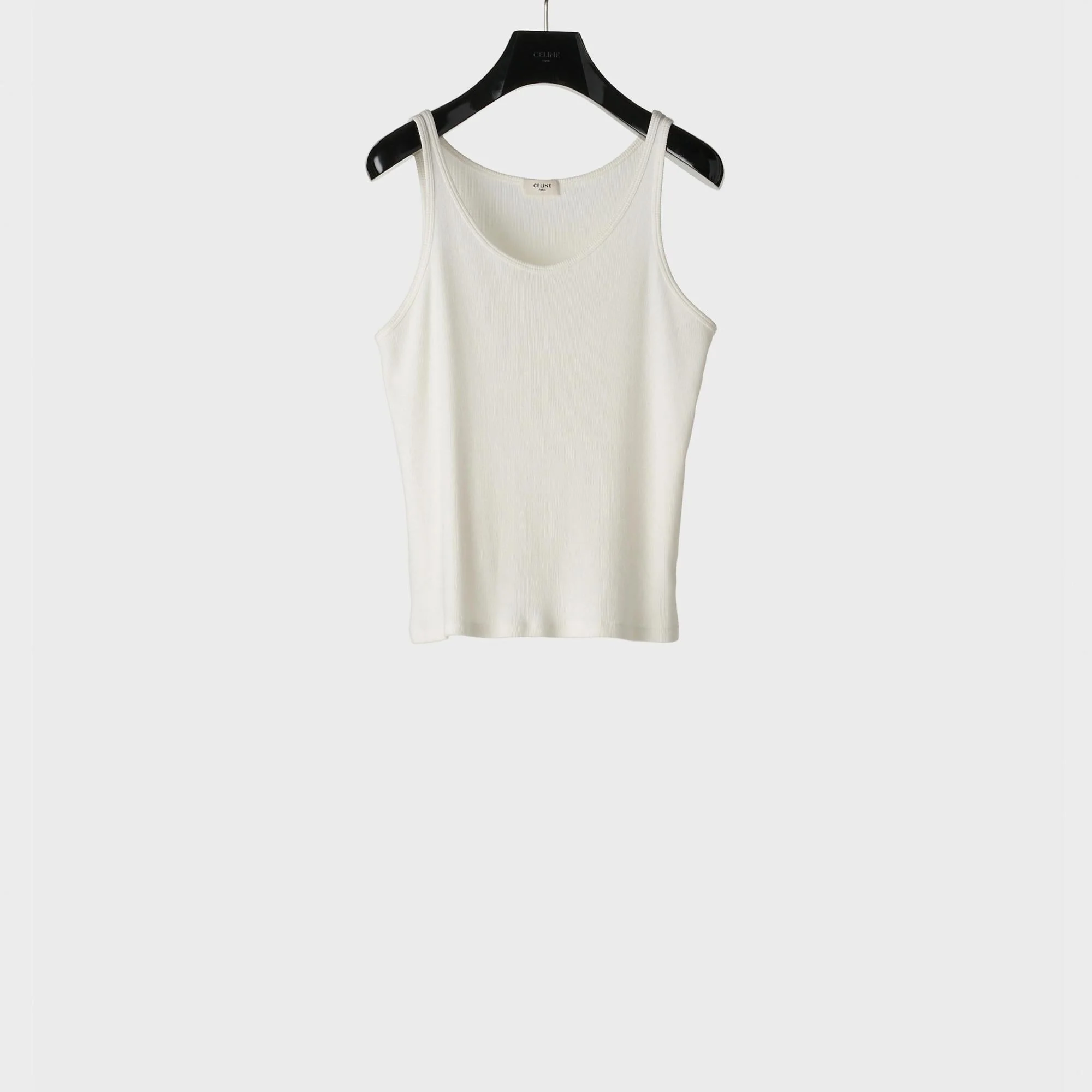 Triomphe Tank Top - Off White/Black